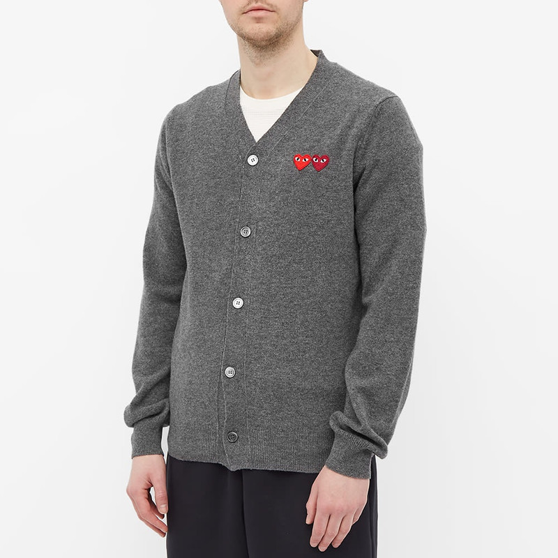 Comme des Garçons PLAY Comme des Garcons Play Double Heart Cardigan outlook
