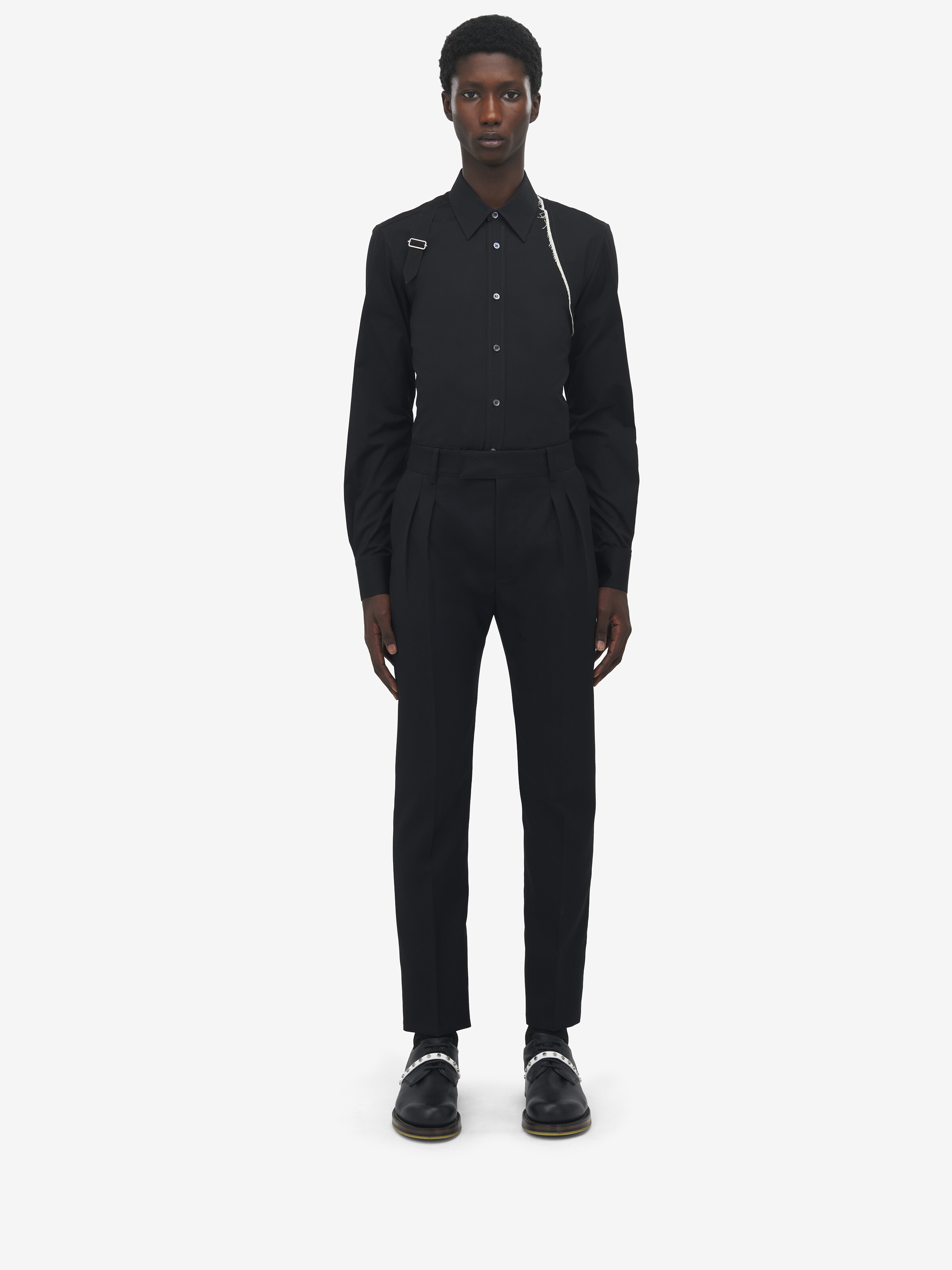 Wool Mohair Tailored Trousers - 2
