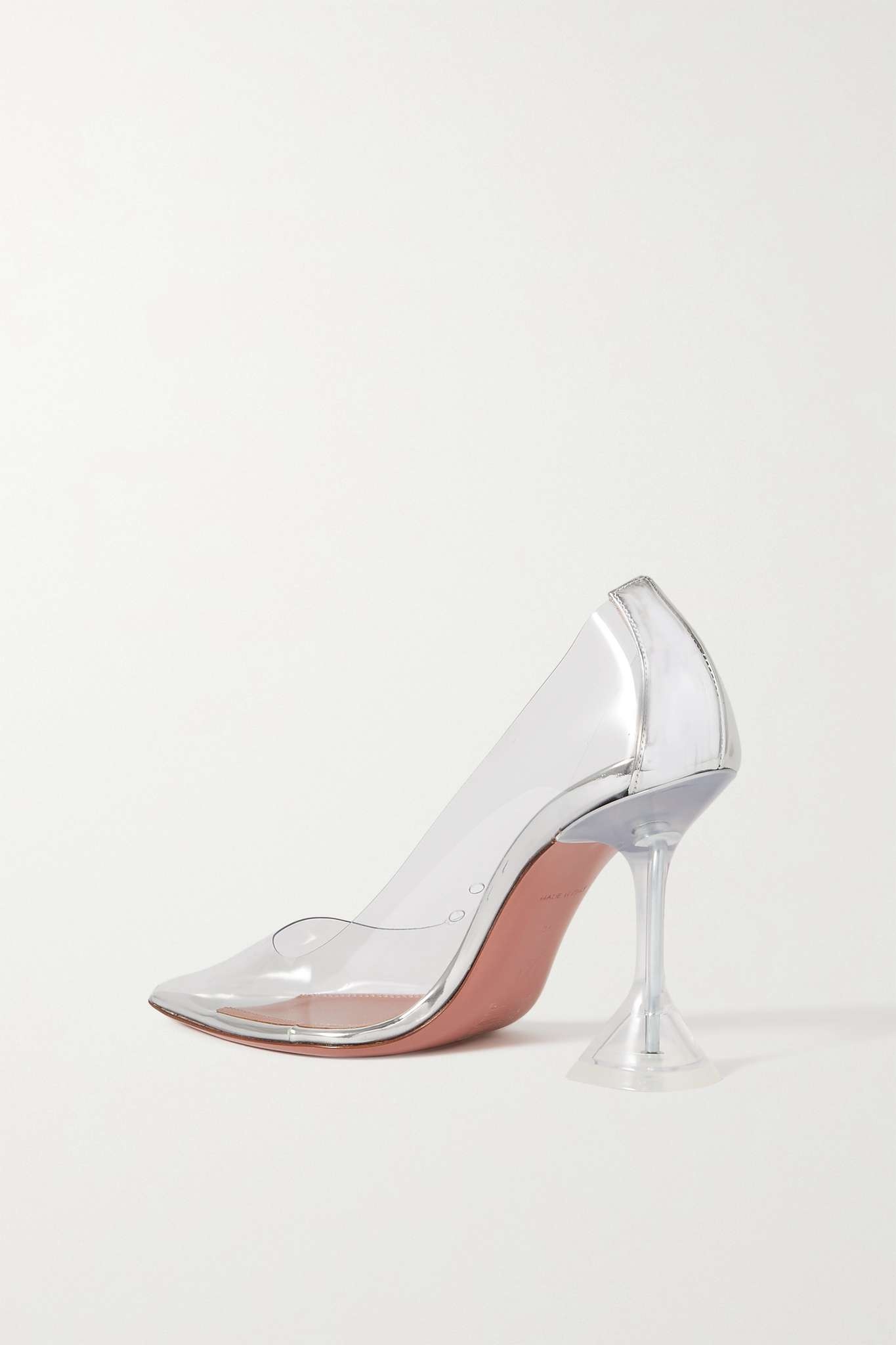 Ami PVC and metallic leather pumps - 3