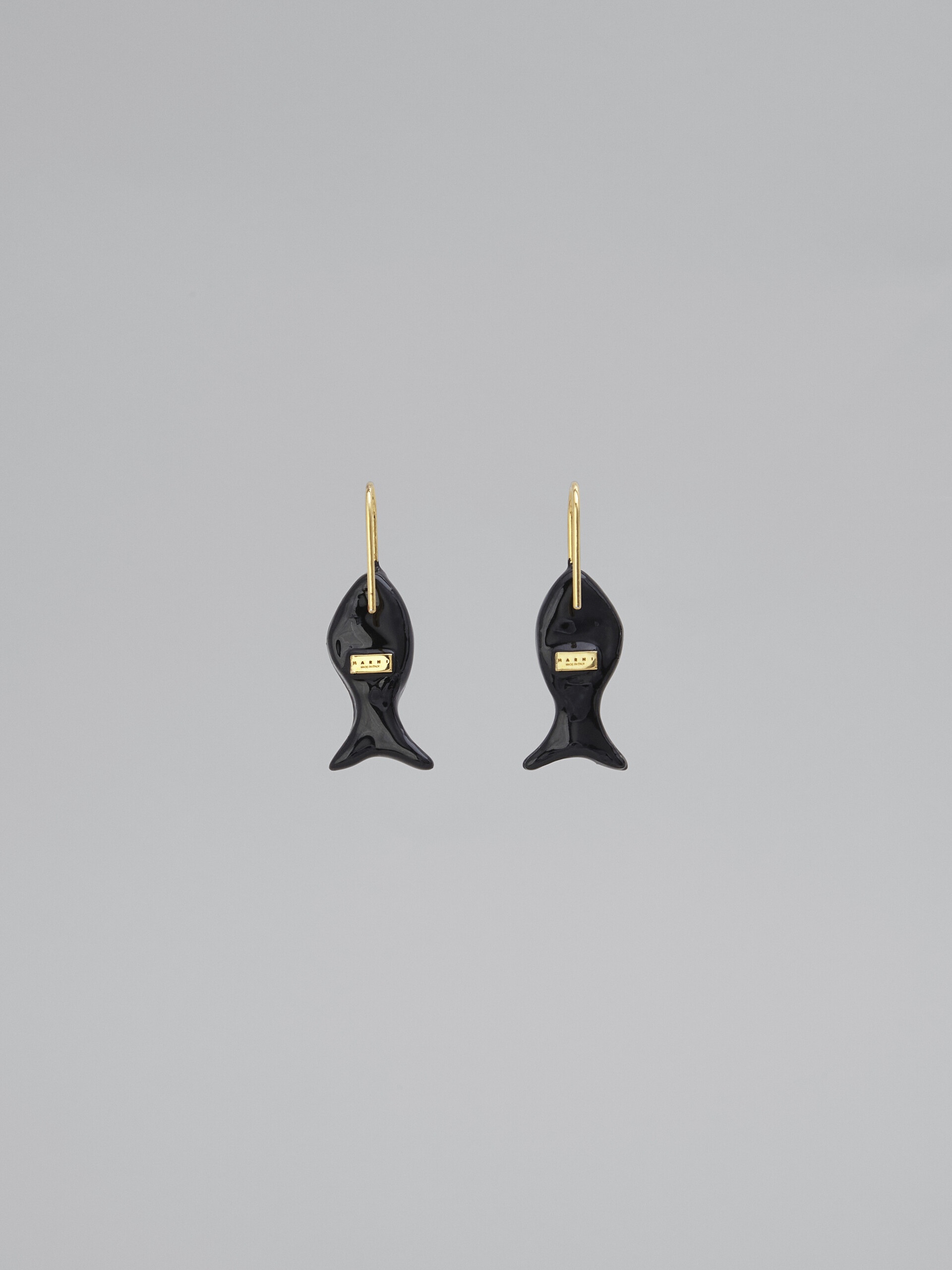 GREY ENAMEL SEA EARRINGS - 3