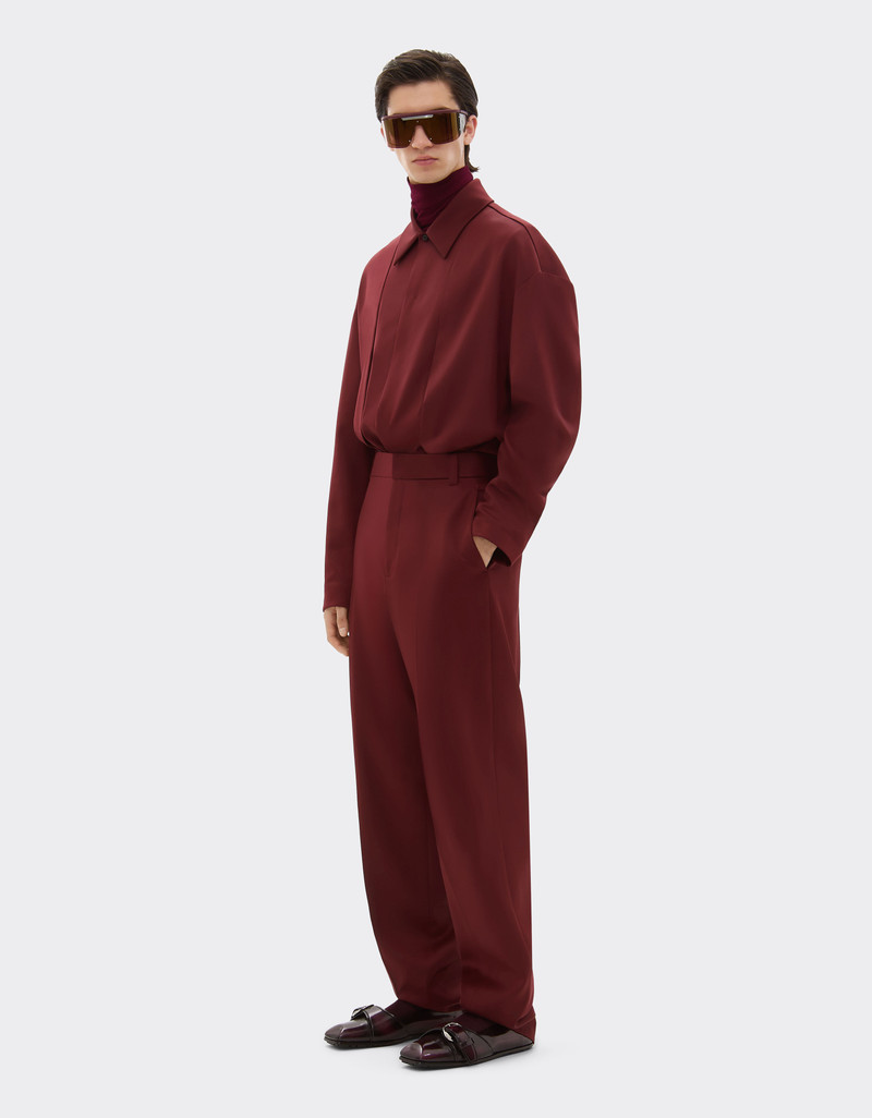 Wool satin trousers 3
