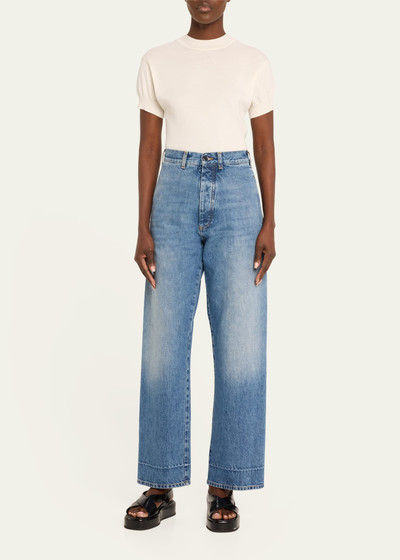 Plan C Denim Belted Trousers outlook