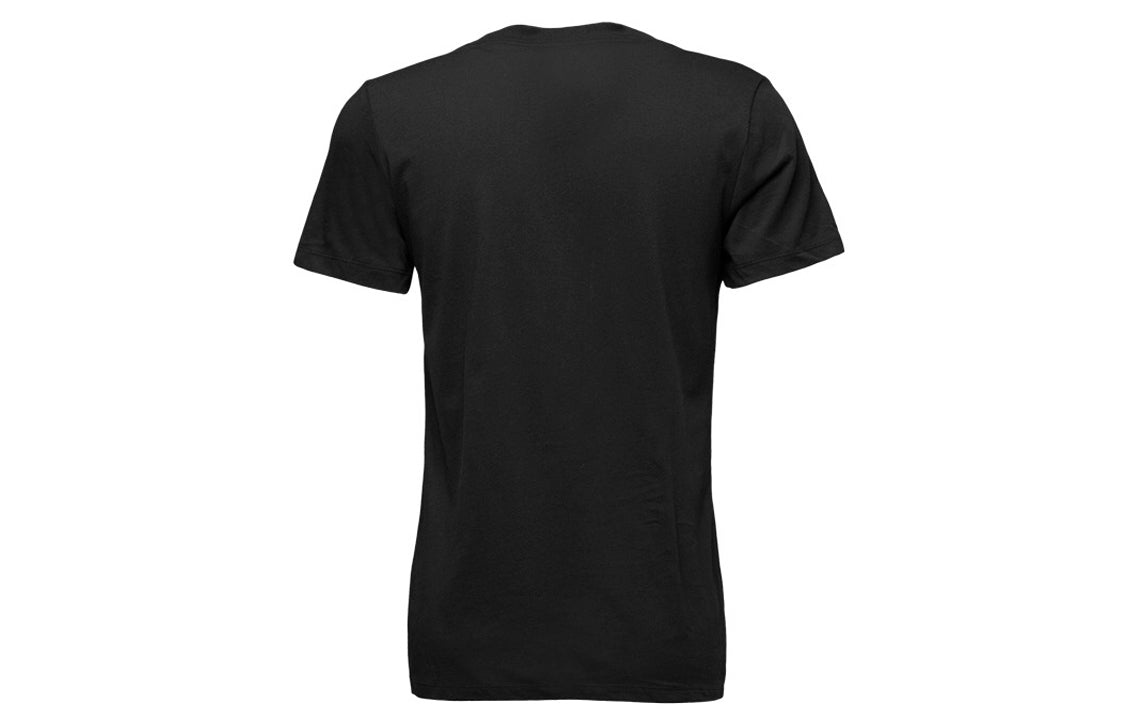(WMNS) Converse Logo Printing Sports Short Sleeve Black 10009151-001 - 2