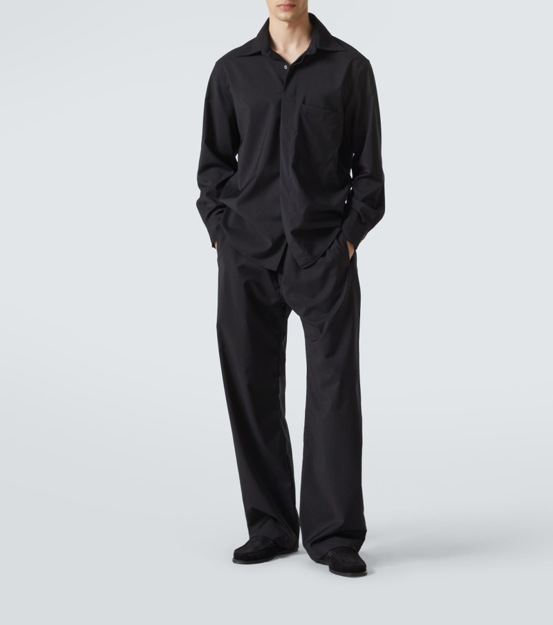SAMAN AMEL Wool wide-leg pants outlook