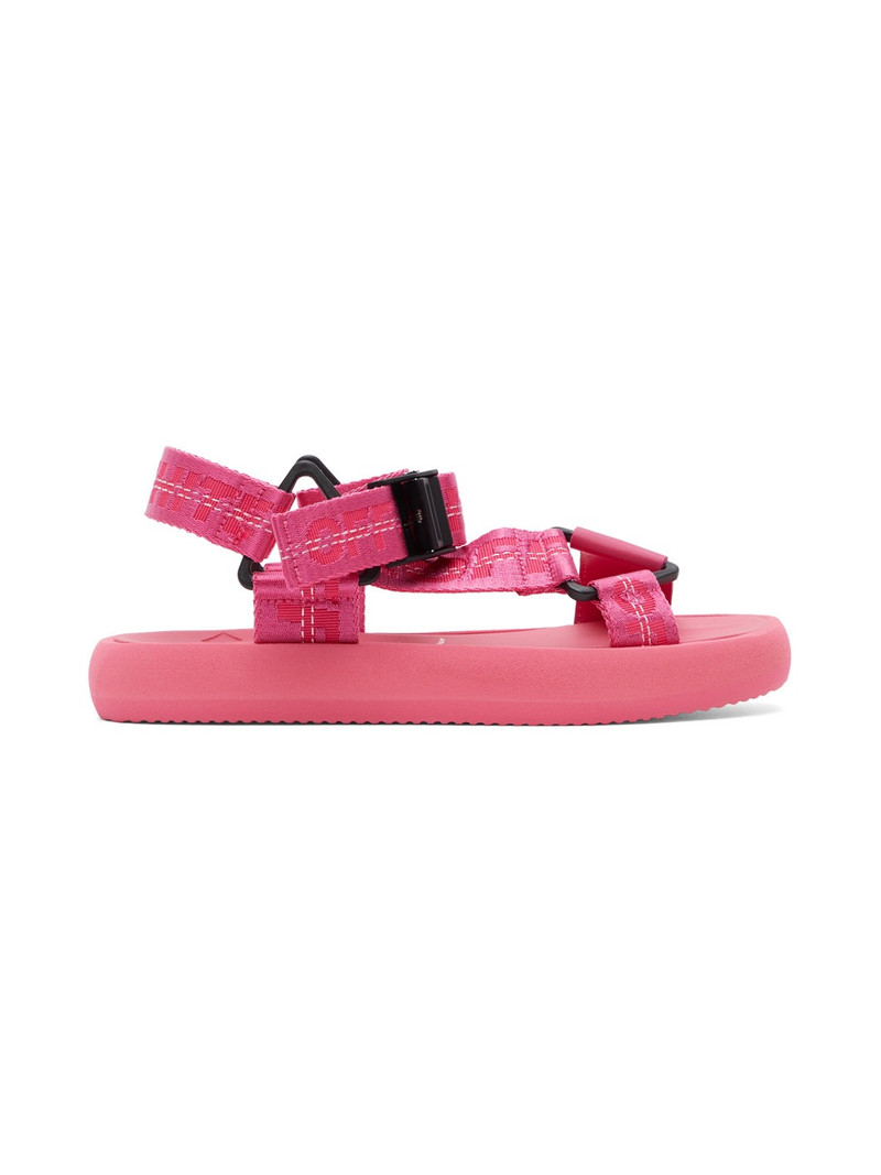 chunky logo-print sandals - 1