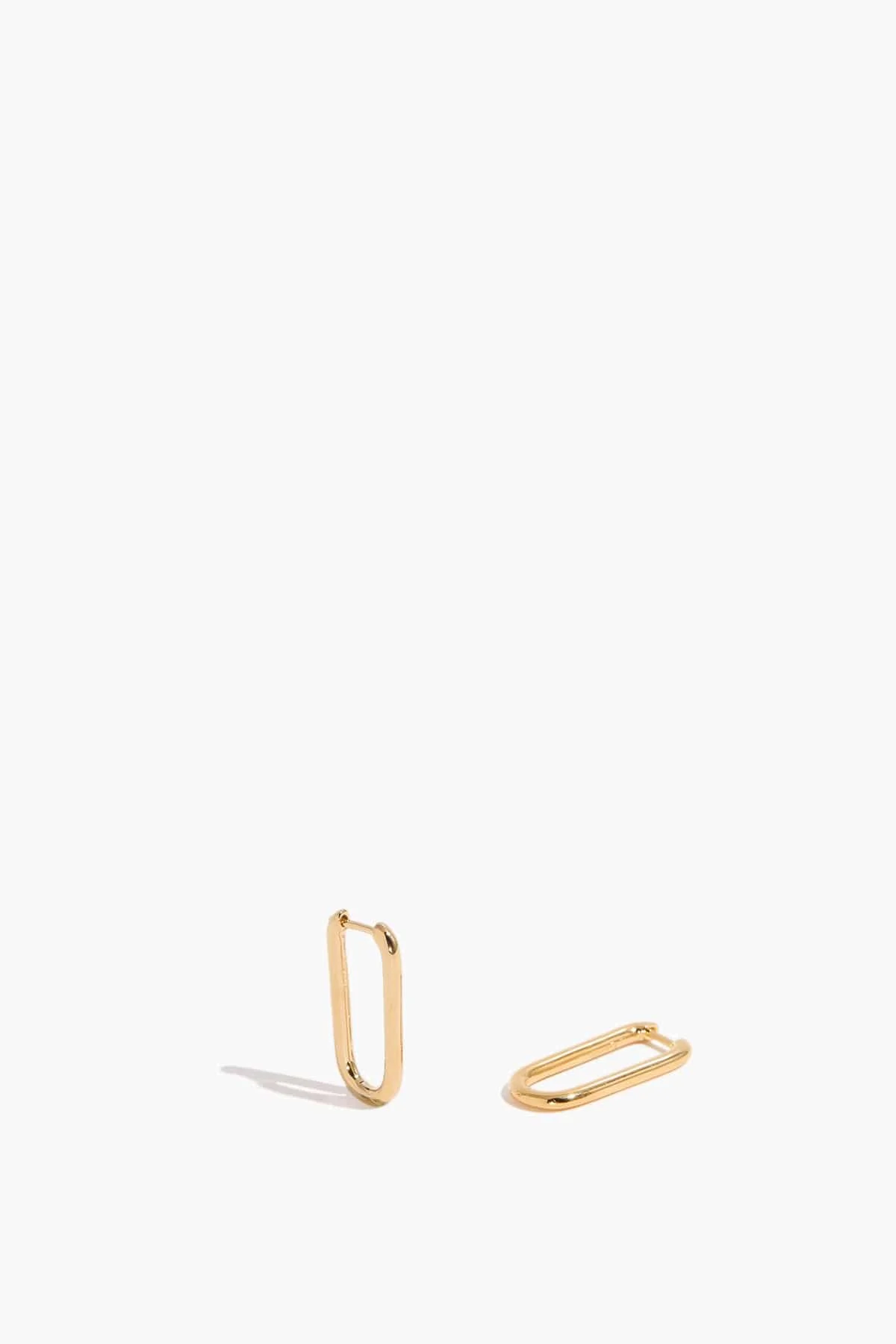 Paperclip Large Earrings in Gold - 1