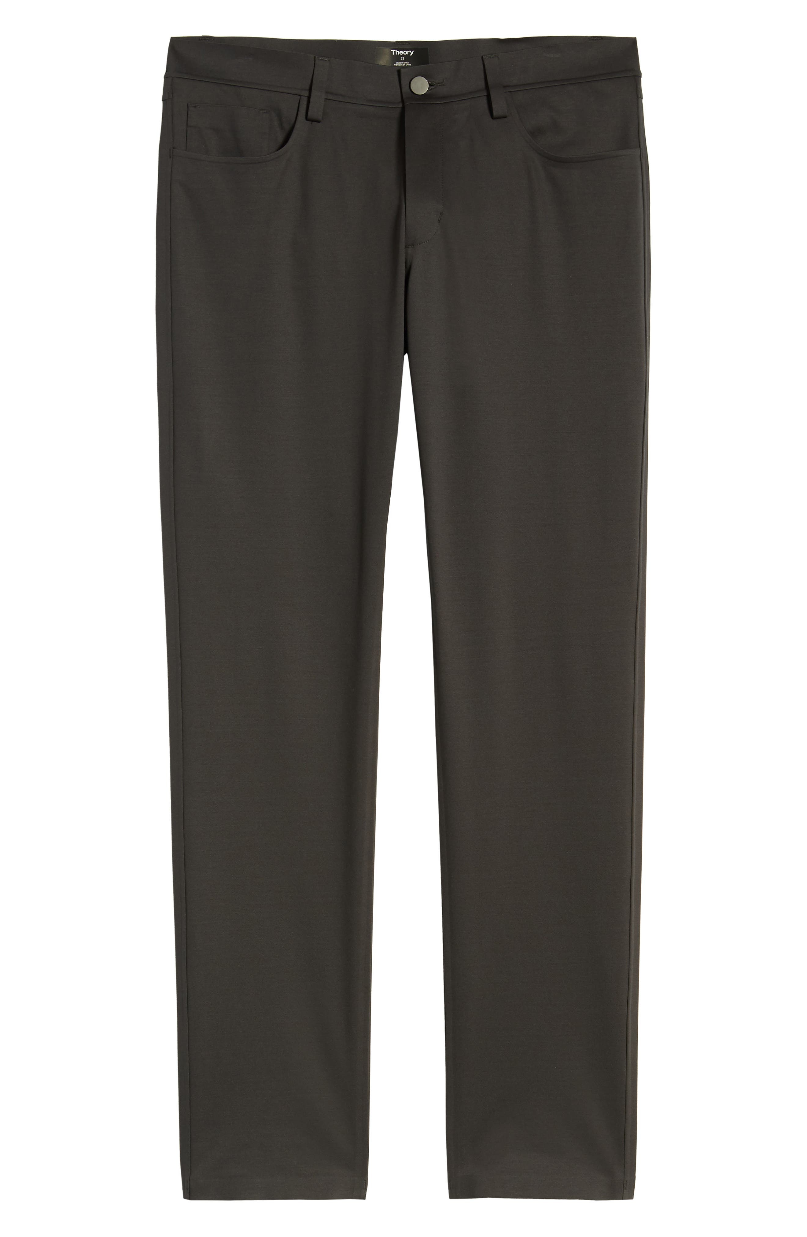 Theory Tech Raffi Compact Trim Fit Ponte Pants in Ashphalt at Nordstrom - 5