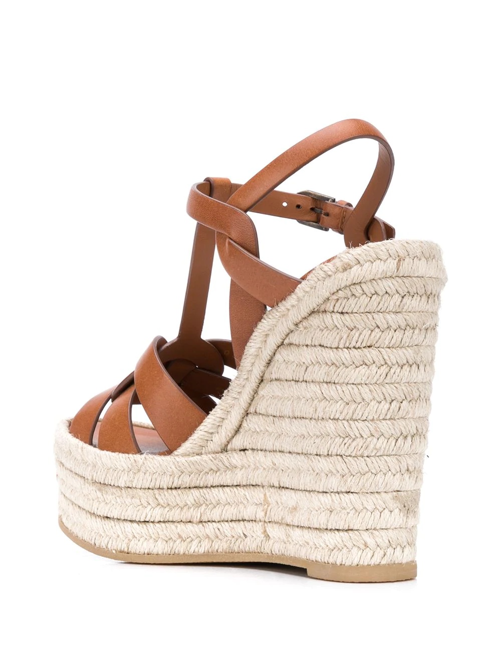 T-strap 85mm espadrille wedge sandals - 3