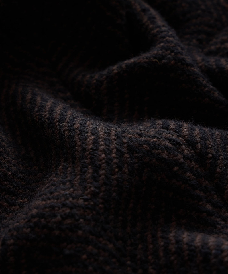 Italian Wool Herringbone Peacoat 8