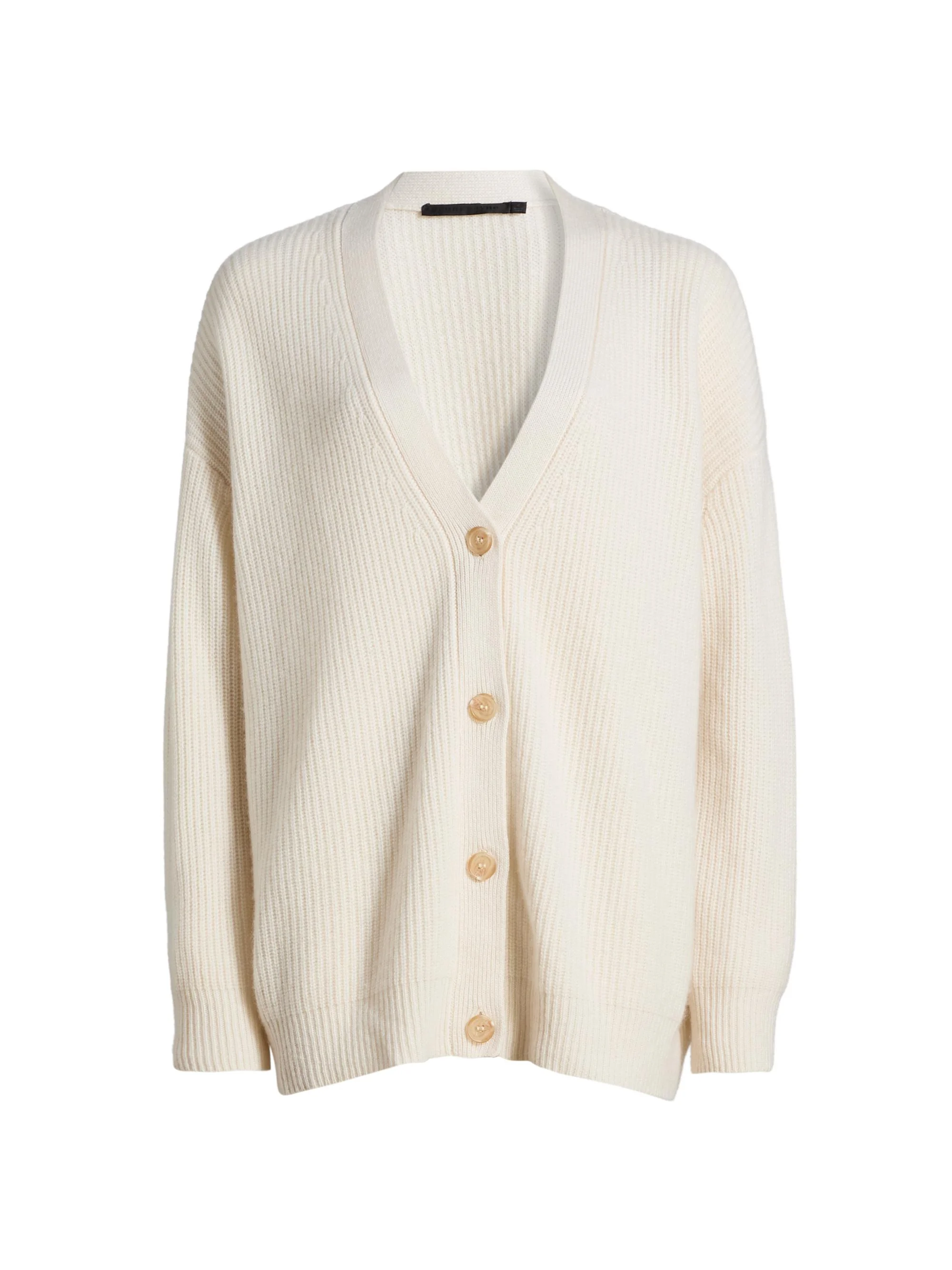 Women's Cocoon Cashmere Cardigan - Ivory - 1
