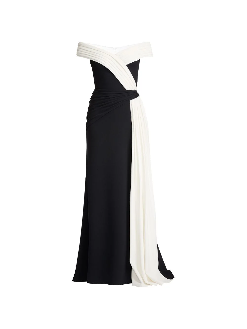 draped slit maxi dress - 1