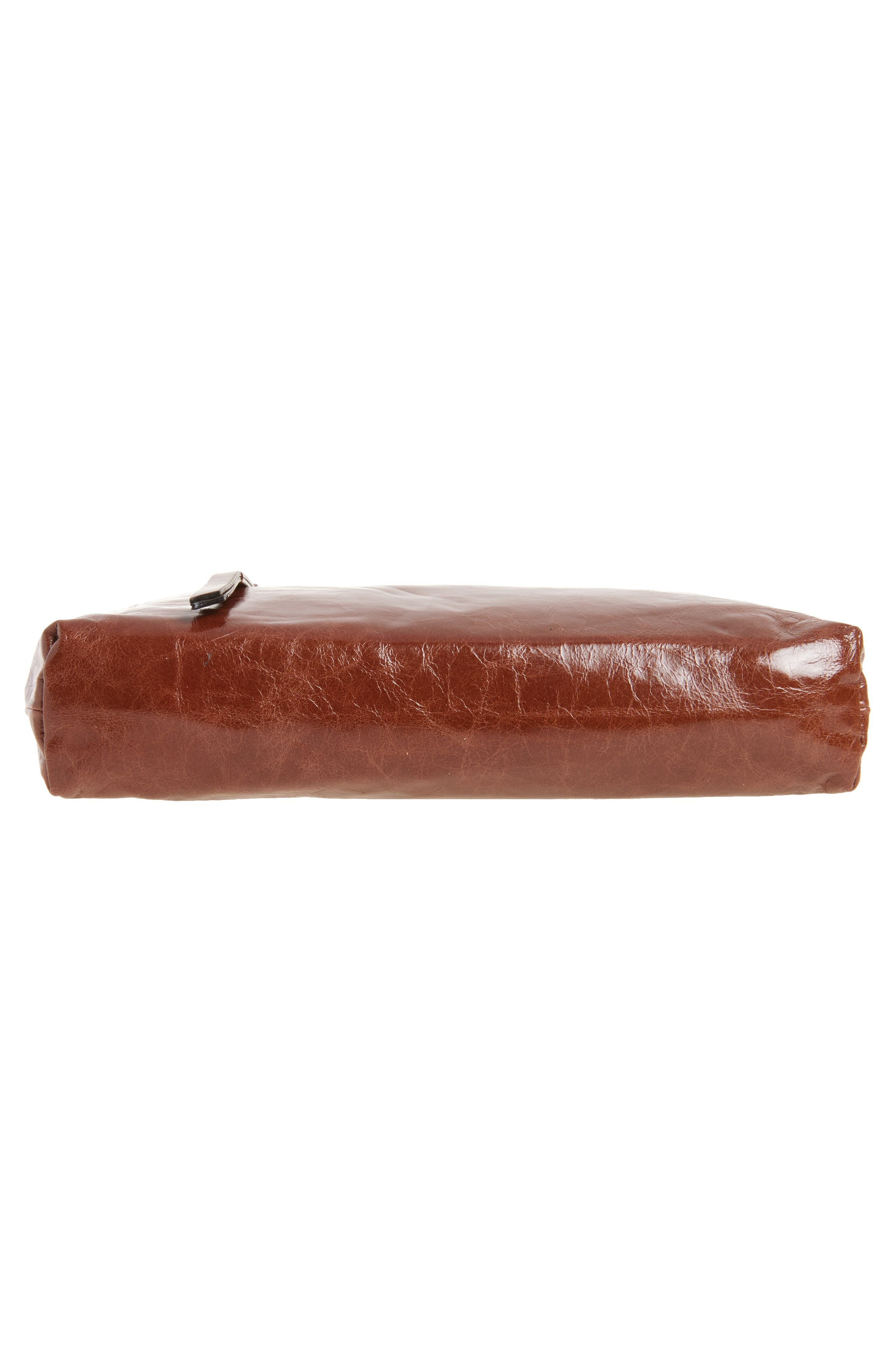 Isabel Marant Nessah Wardy Leather Crossbody Bag in Chocolate at Nordstrom - 6
