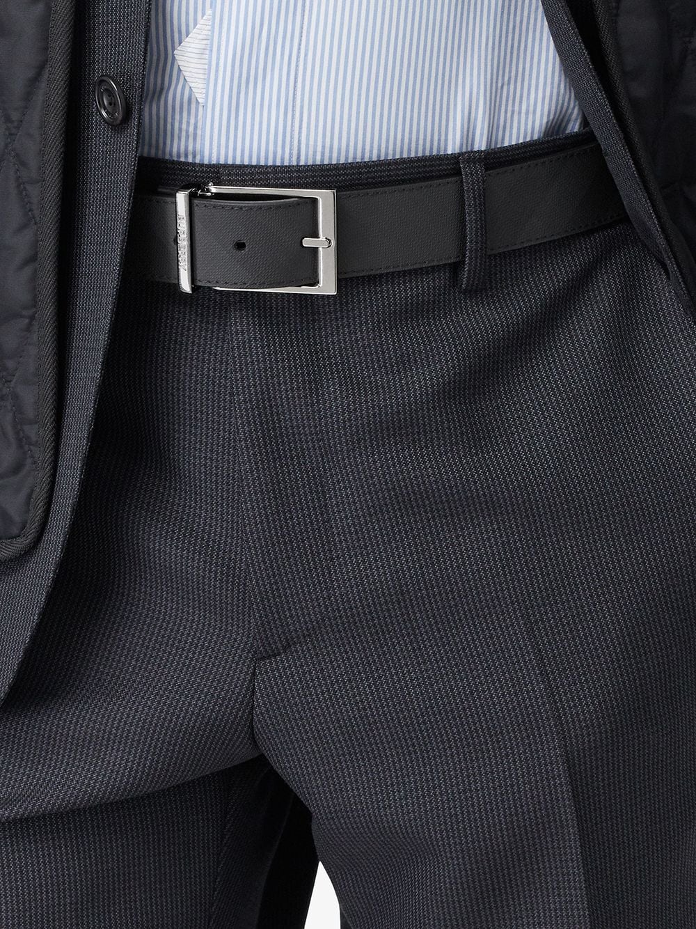 reversible London Check belt - 3