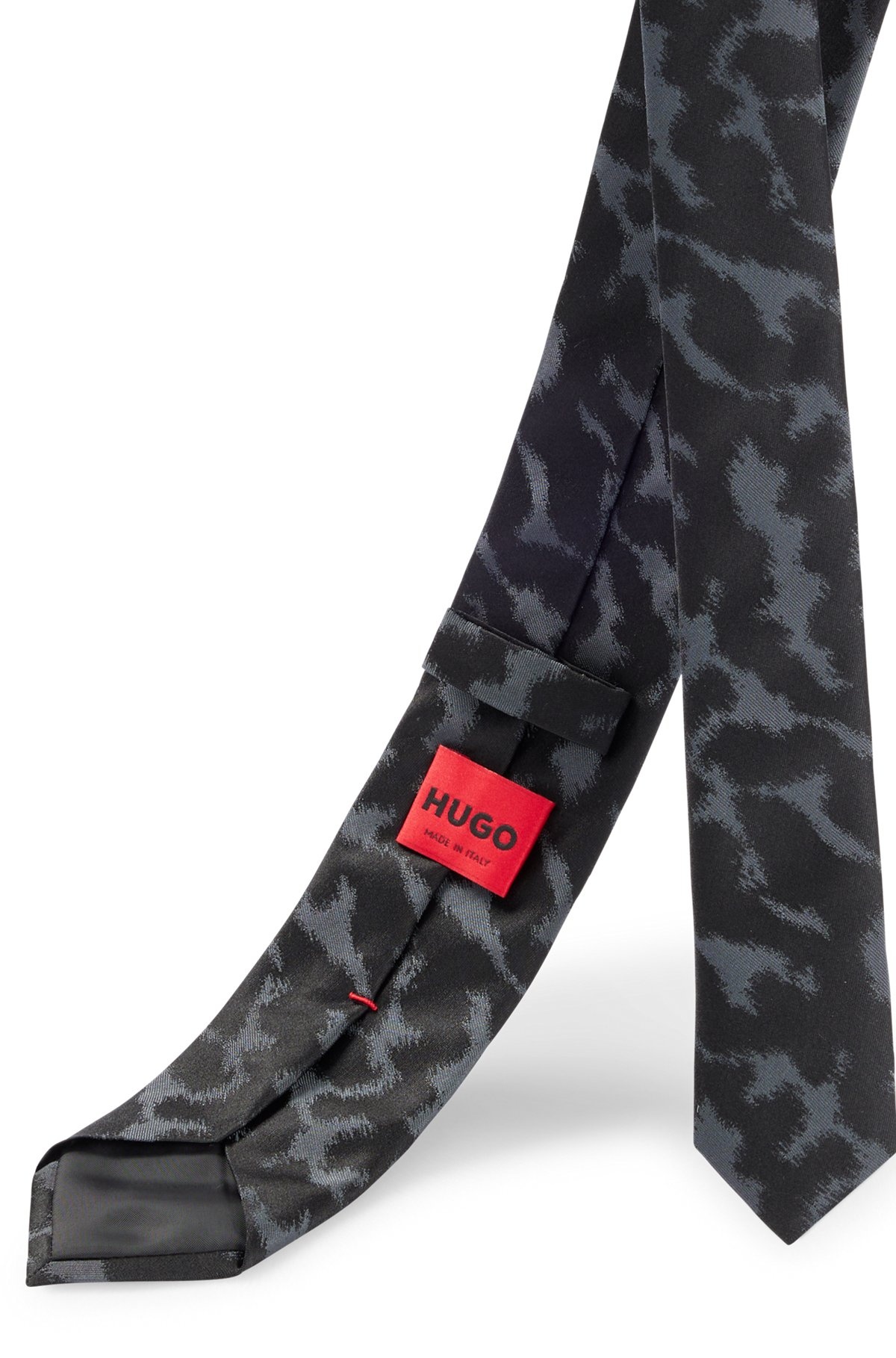 SILK TIE WITH JACQUARD PATTERN - 5