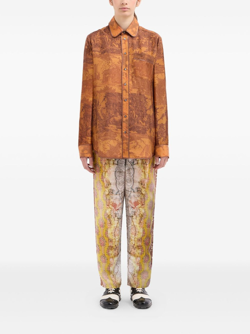 Pierre-Louis Mascia long-sleeve silk shirt outlook