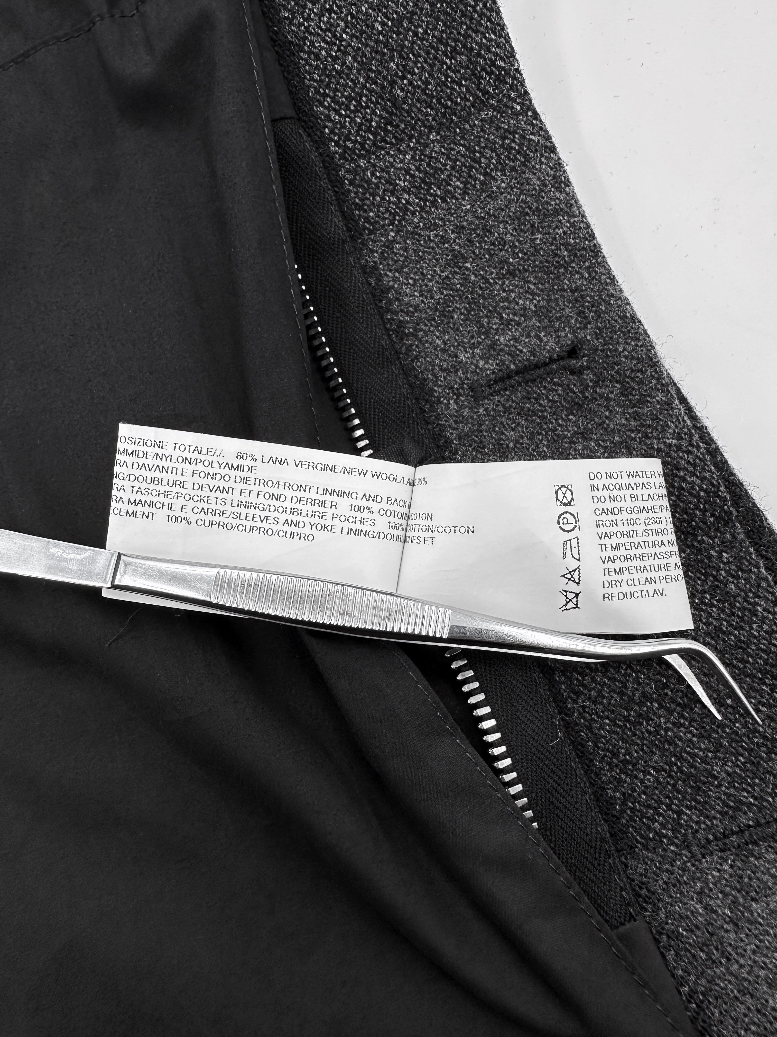 Rick Owens Fall 2016 Mainline Mastodon Checkered Plaid Wool Sample Colourway Workers Jacket 46 - 15