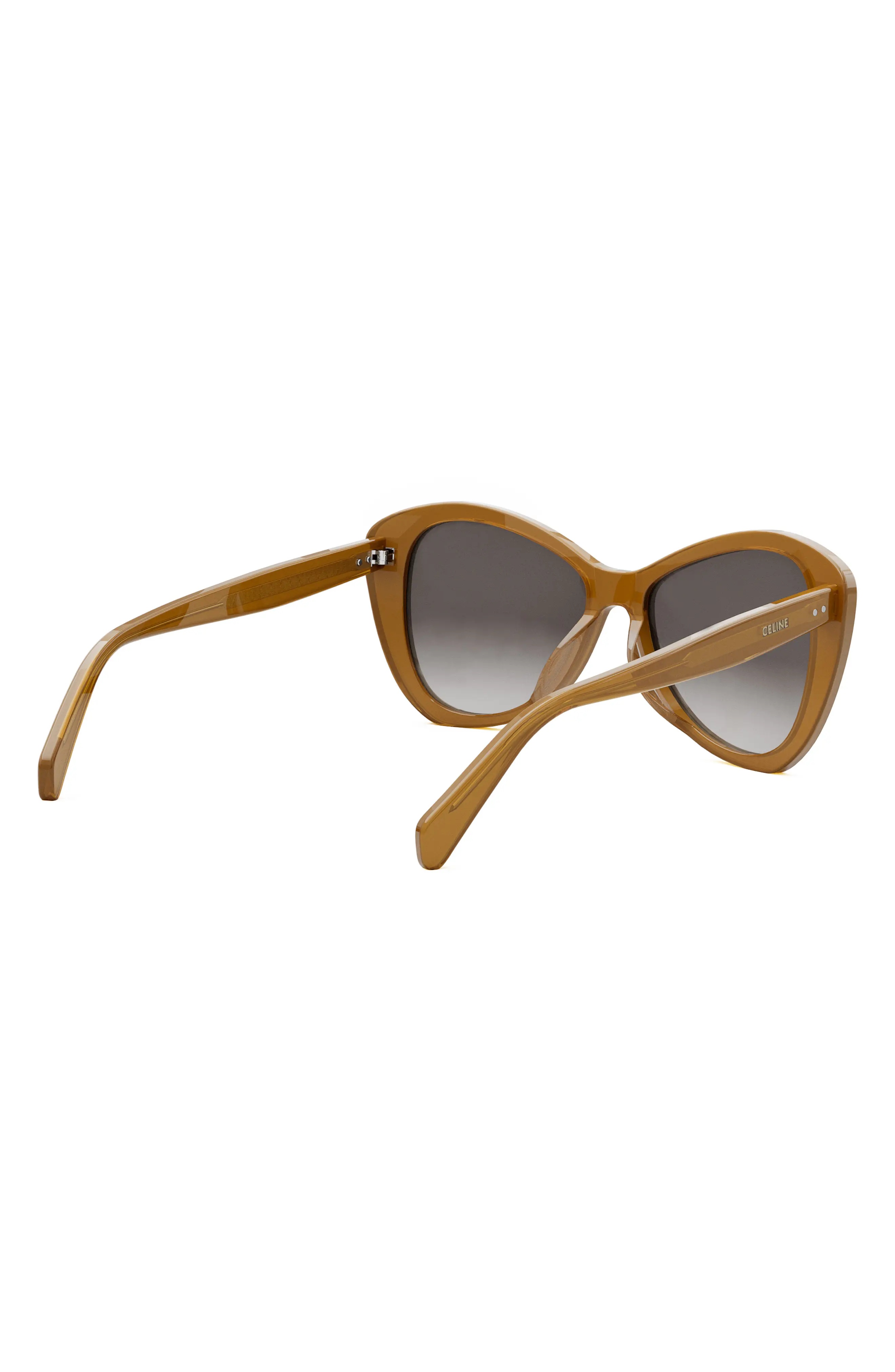 Butterfly 55mm Sunglasses in Light Brown /Gradient Brown - 7