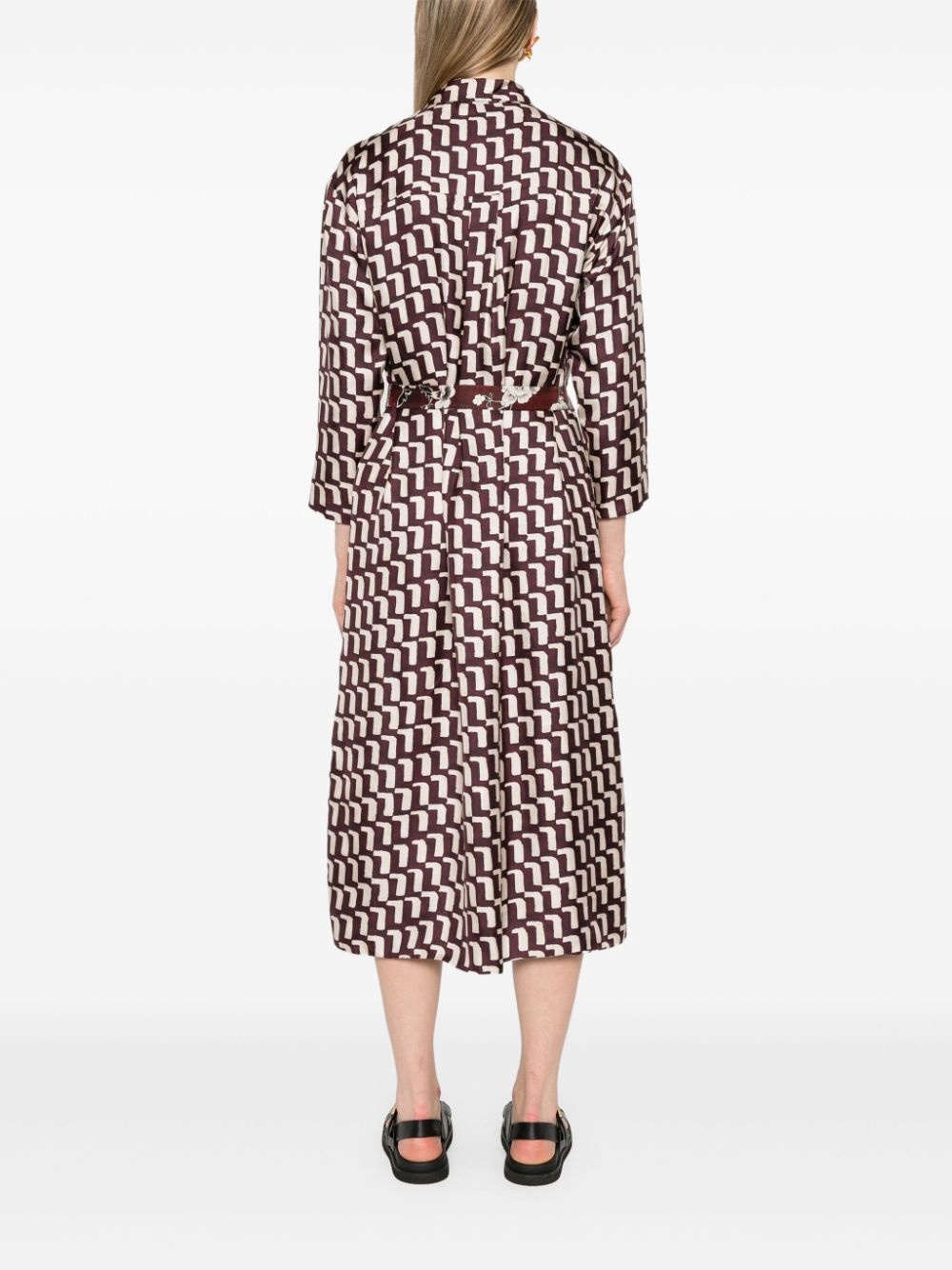 Micaela silk maxi dress - 4