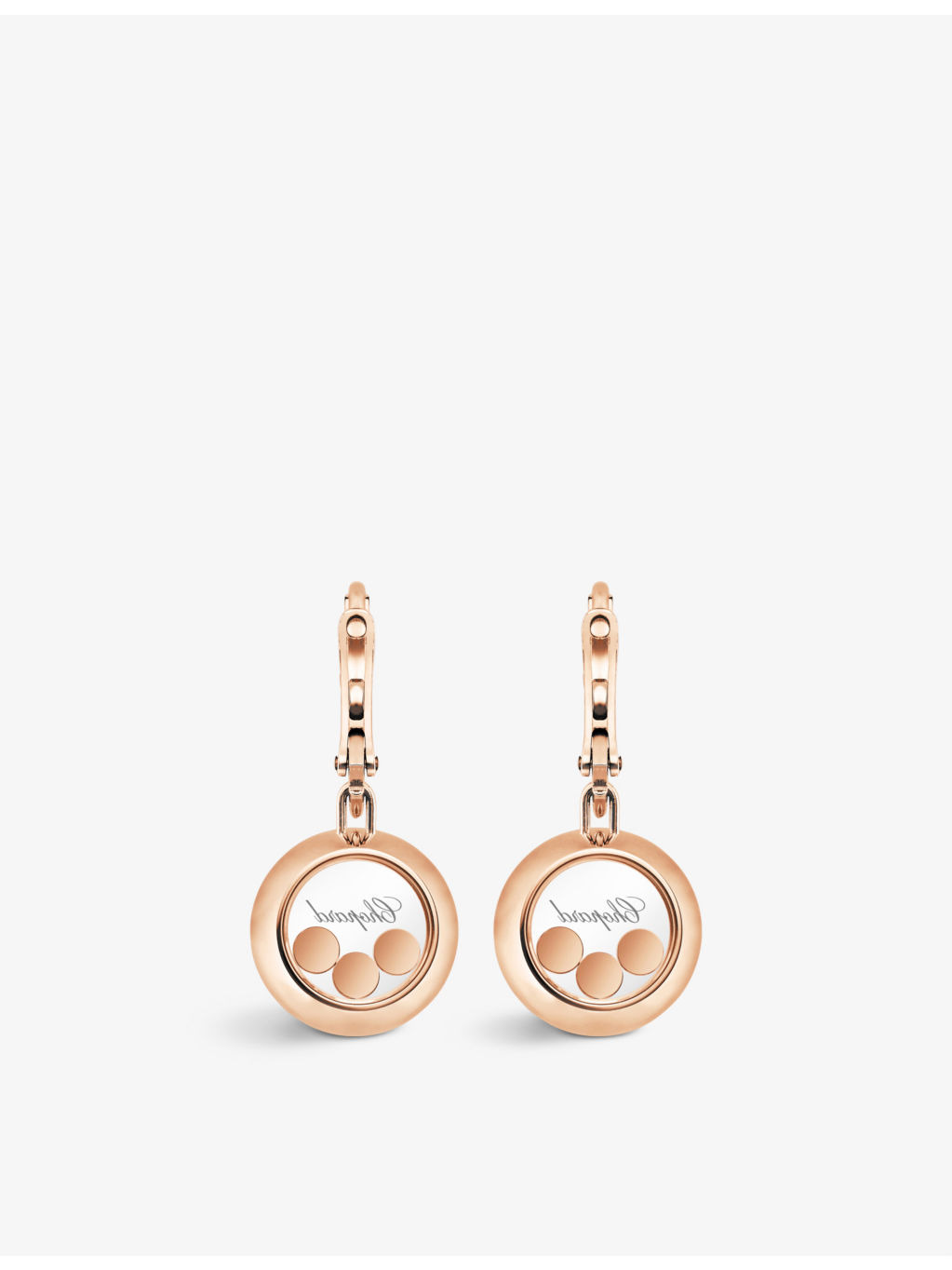 Happy Diamonds 18ct rose-gold and diamond earrings - 3
