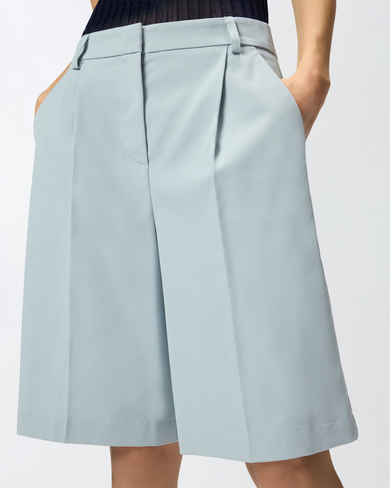BERMUDA SHORTS WITH PRESSED PLEAT DETAIL 6