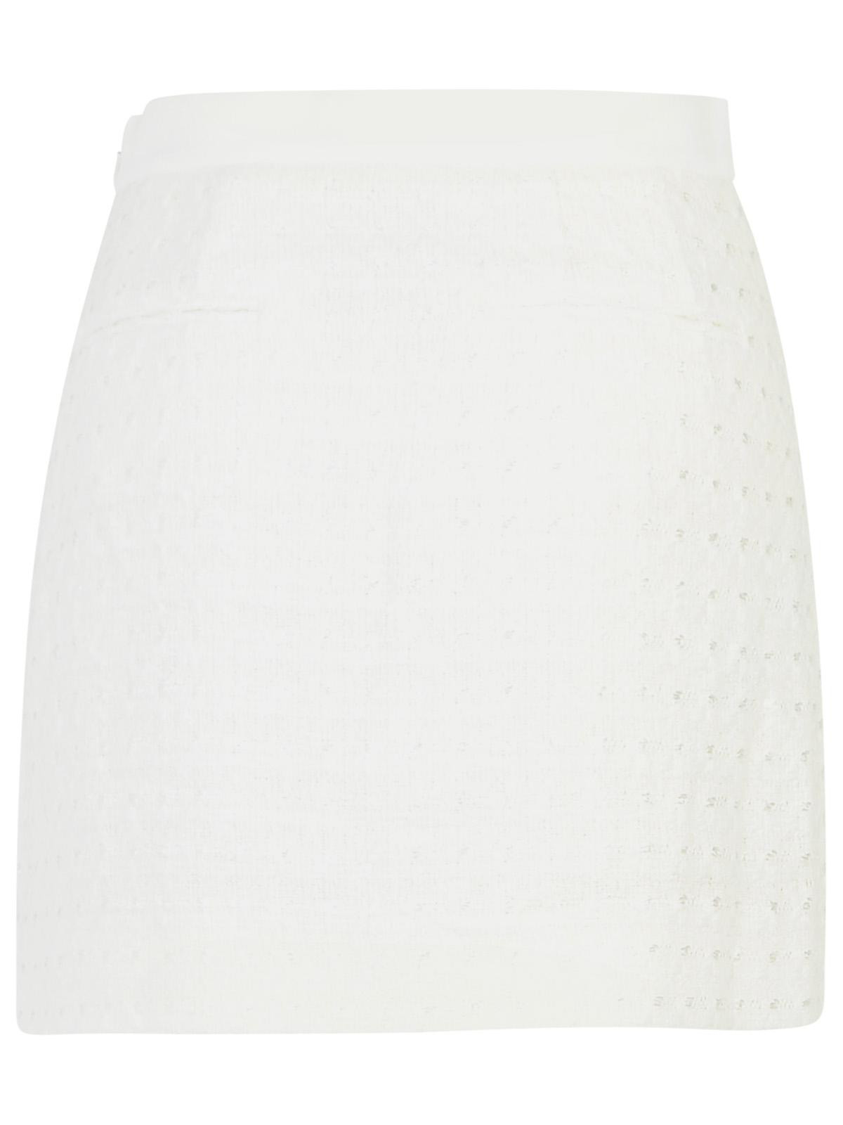 Casablanca White Cotton Blend Miniskirt Women - 3