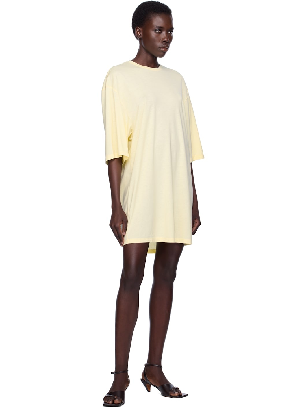 Yellow Relaxed Tee Minidress - 4