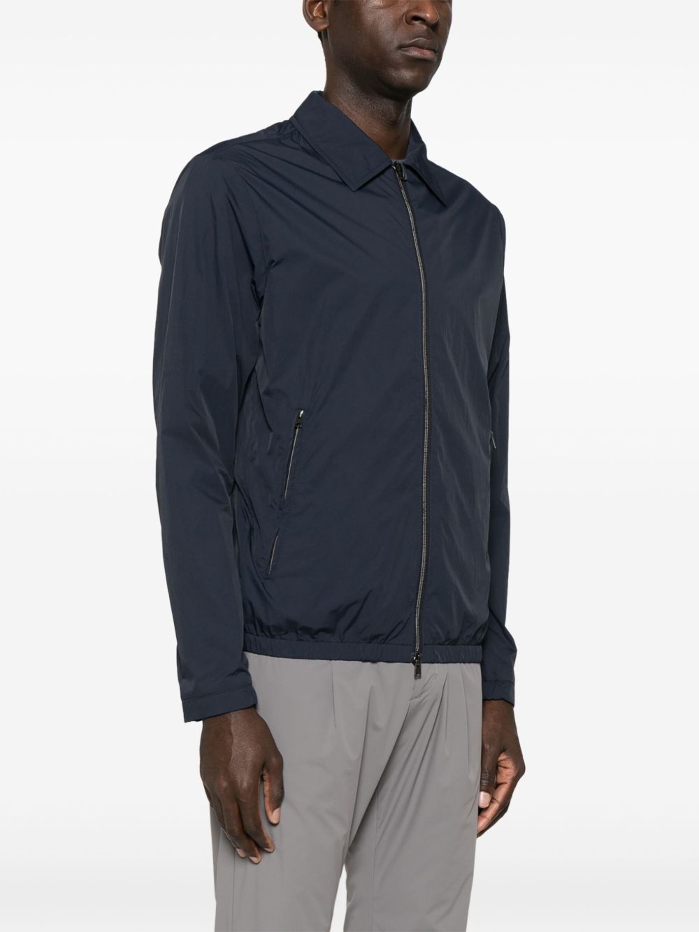classic-collar shirt jacket - 3