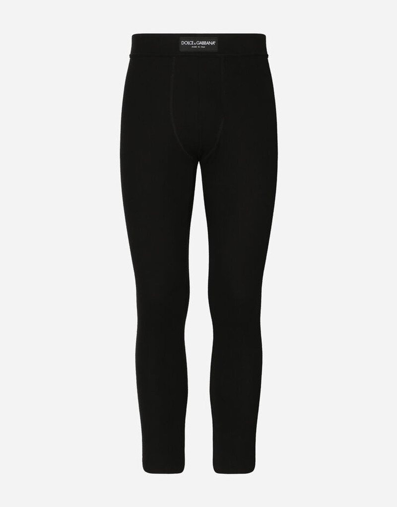 Ribbed cotton leggings 1