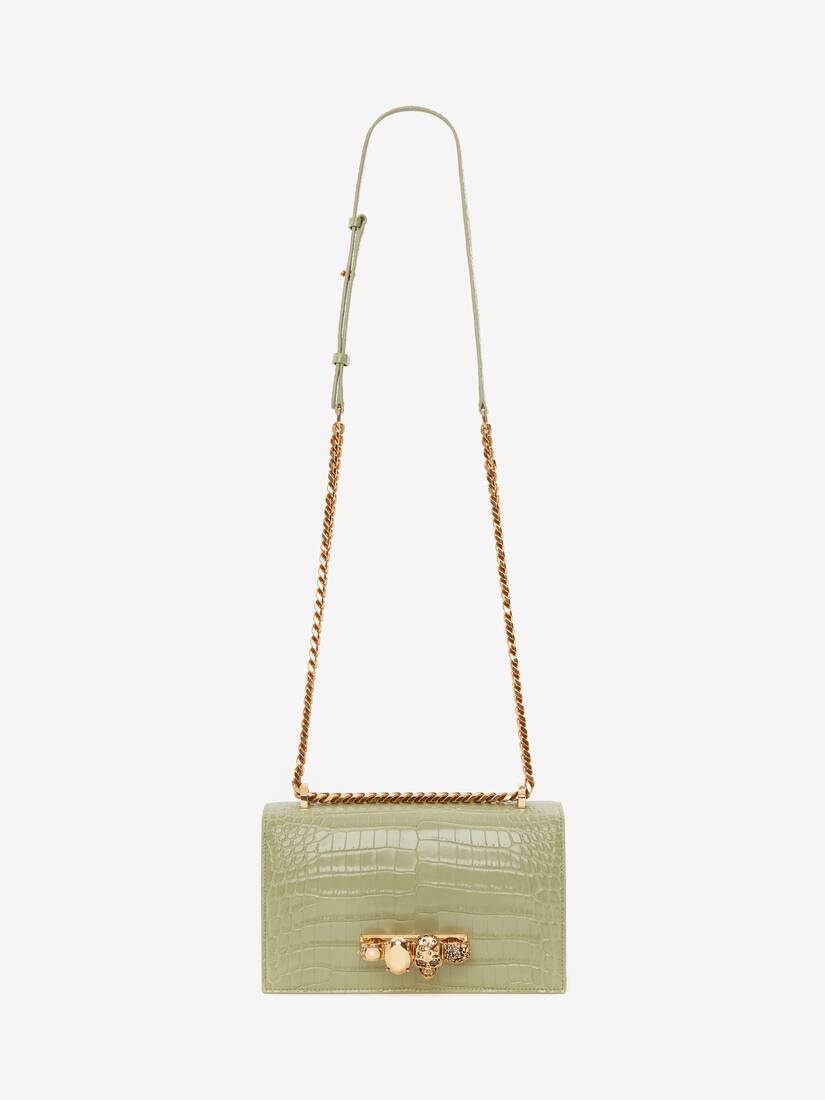 Jewelled Satchel in Sage - 5