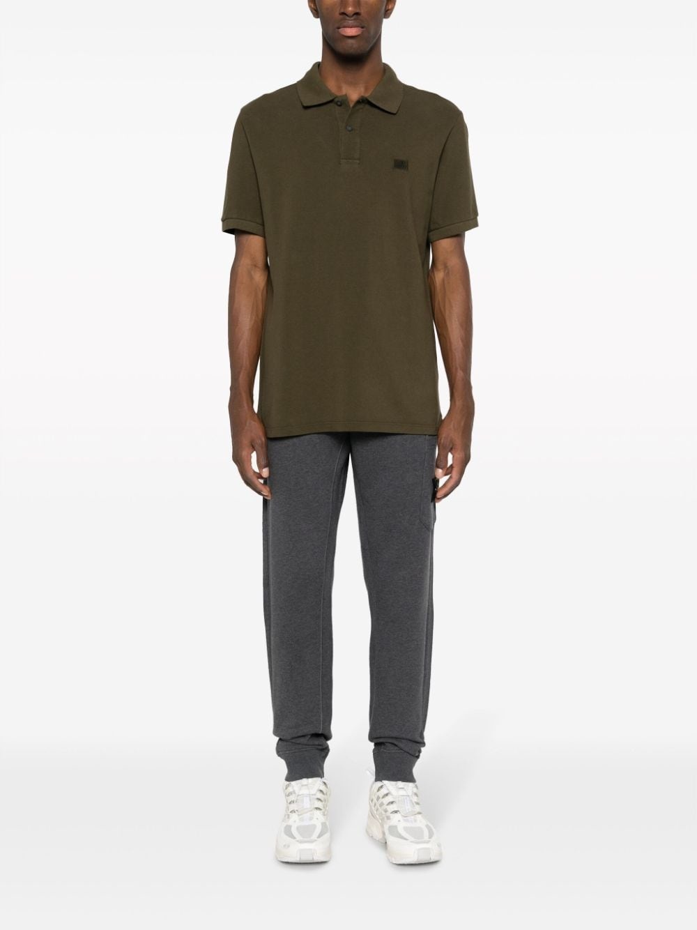 logo-embroidered cotton polo shirt - 2