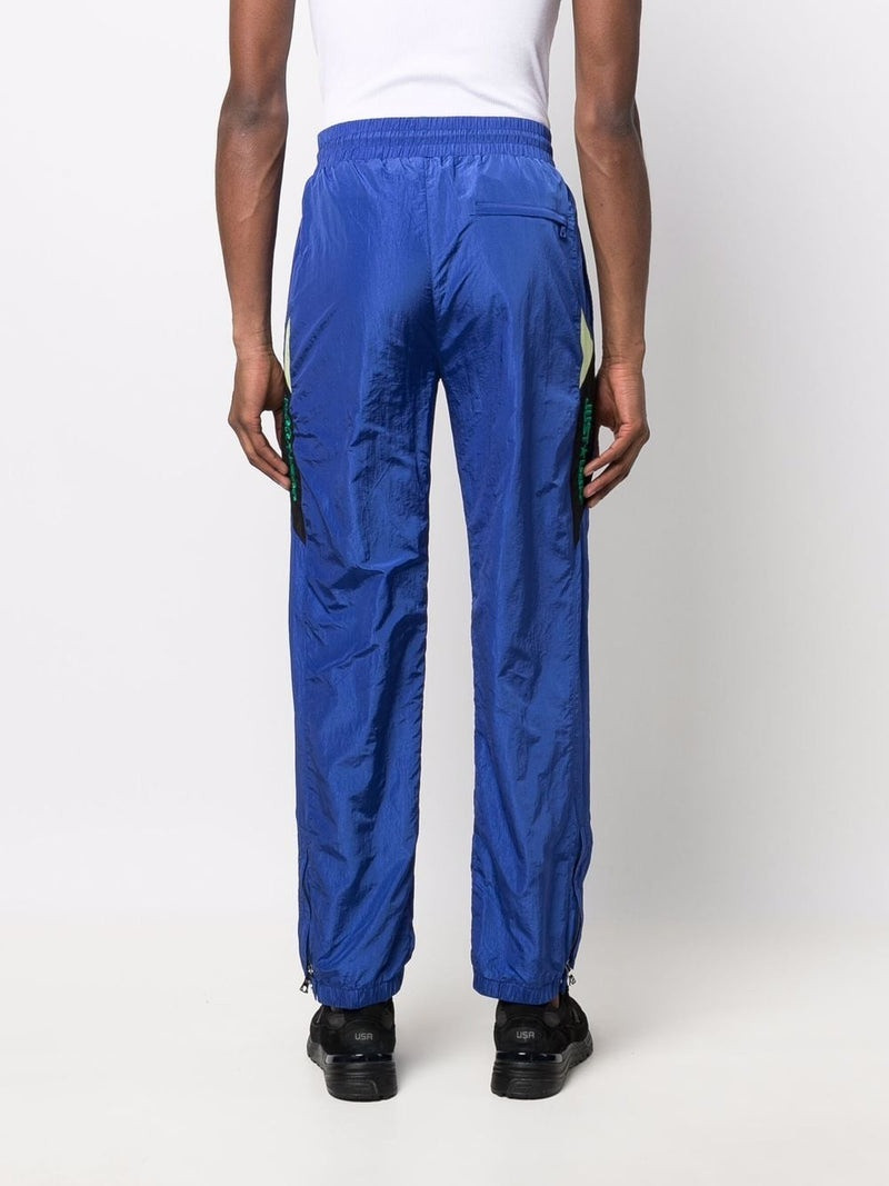 JUST DON Embroidered-logo Track Pants Blue 4
