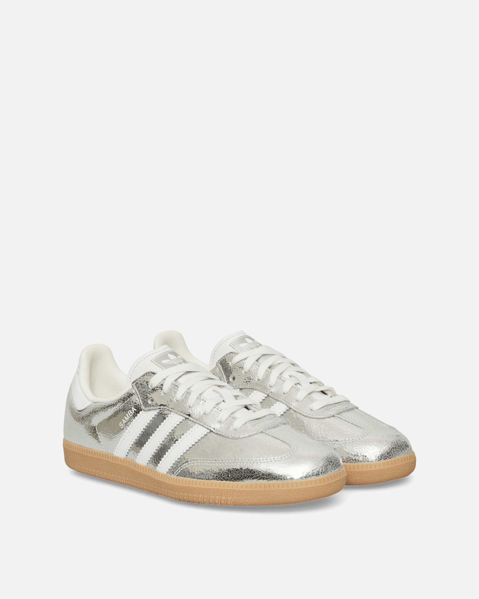 Women's Samba OG Sneakers Silver Metallic / Cloud White - 2