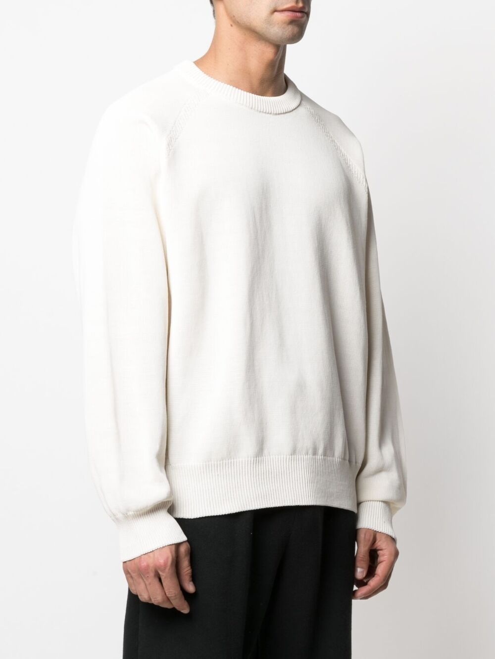 intarsia-knit logo sweatshirt - 4