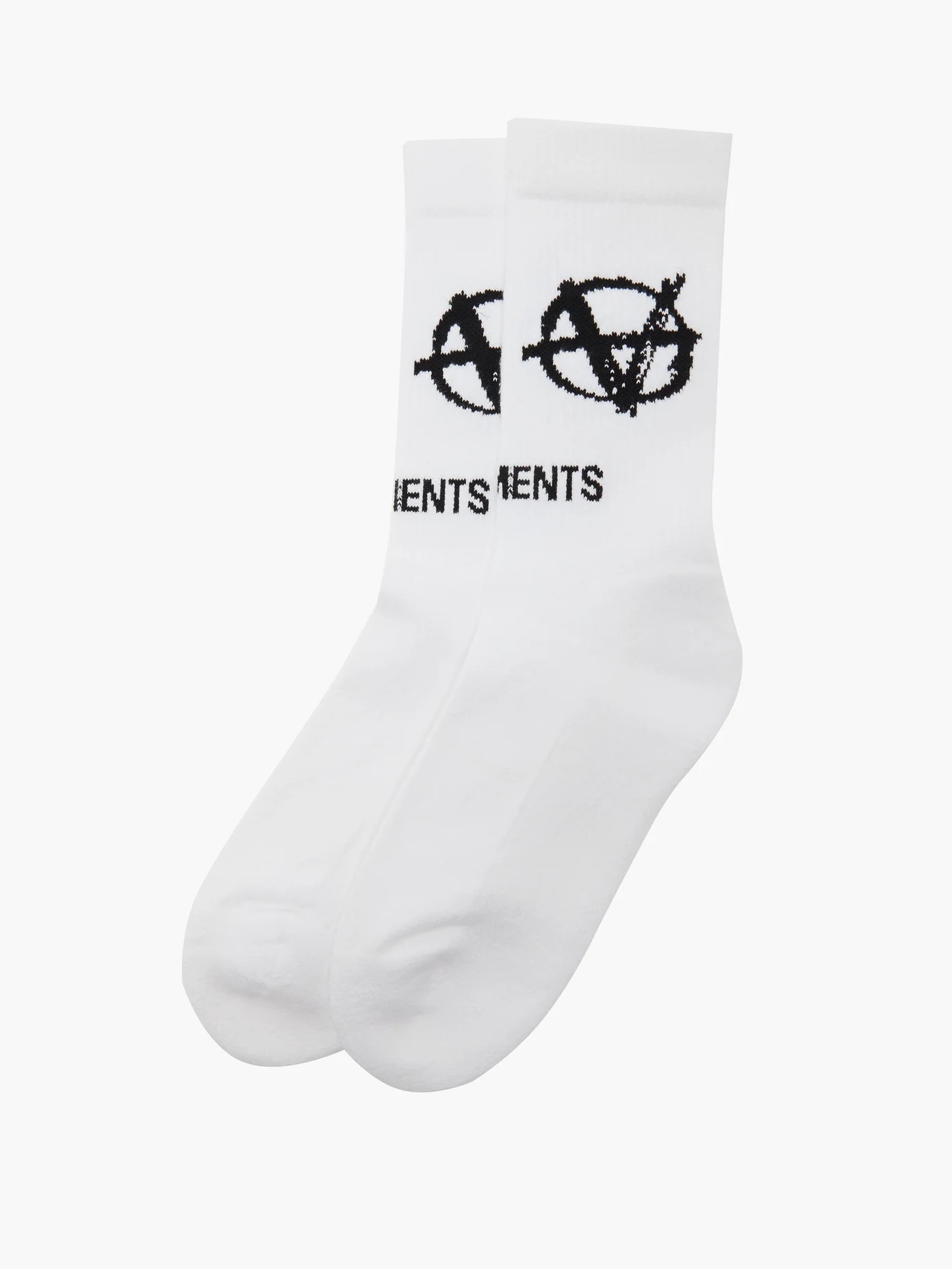 Anarchy-jacquard cotton-blend knit socks - 3