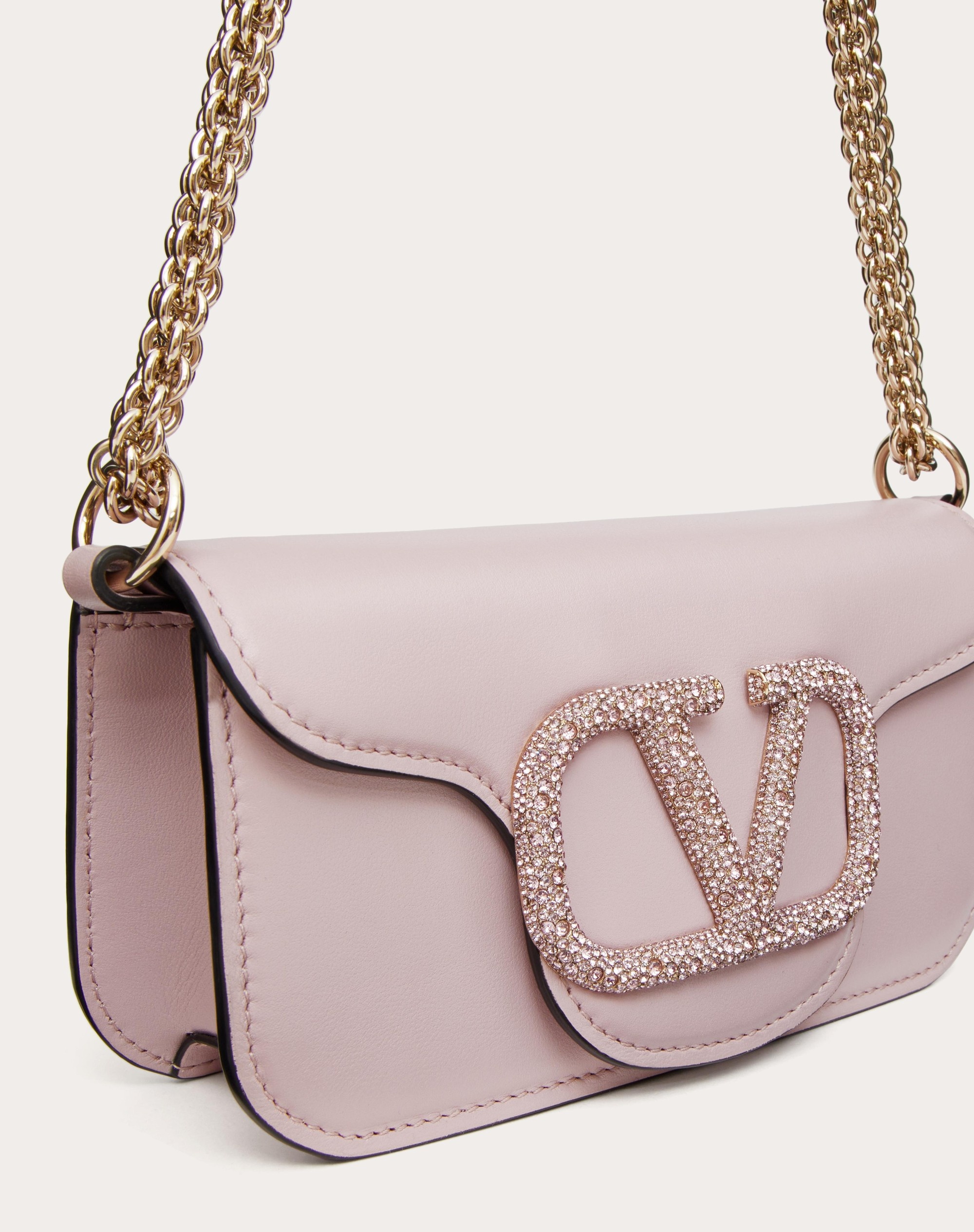 VALENTINO GARAVANI LOCÒ SMALL SHOULDER BAG WITH JEWEL LOGO - 8