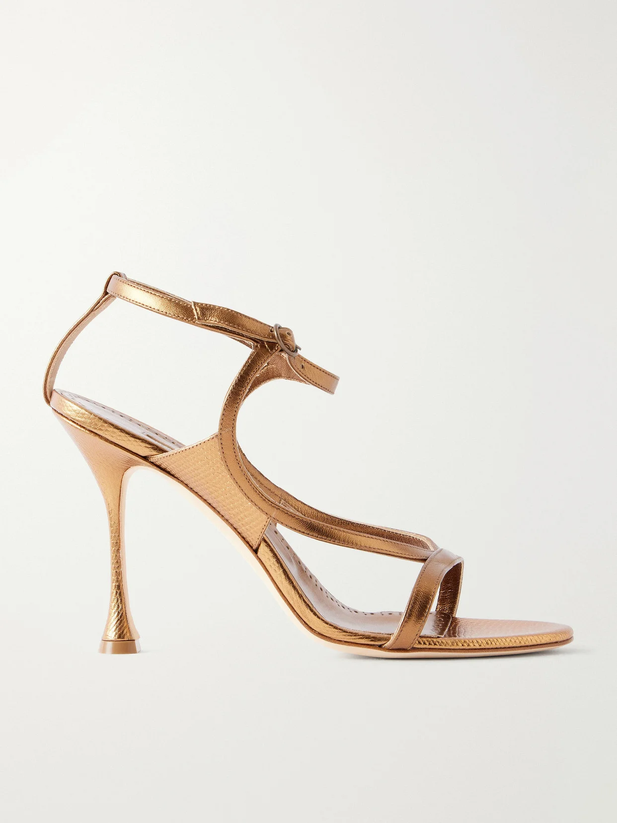 Tibula 105 Metallic Leather Sandals - 1