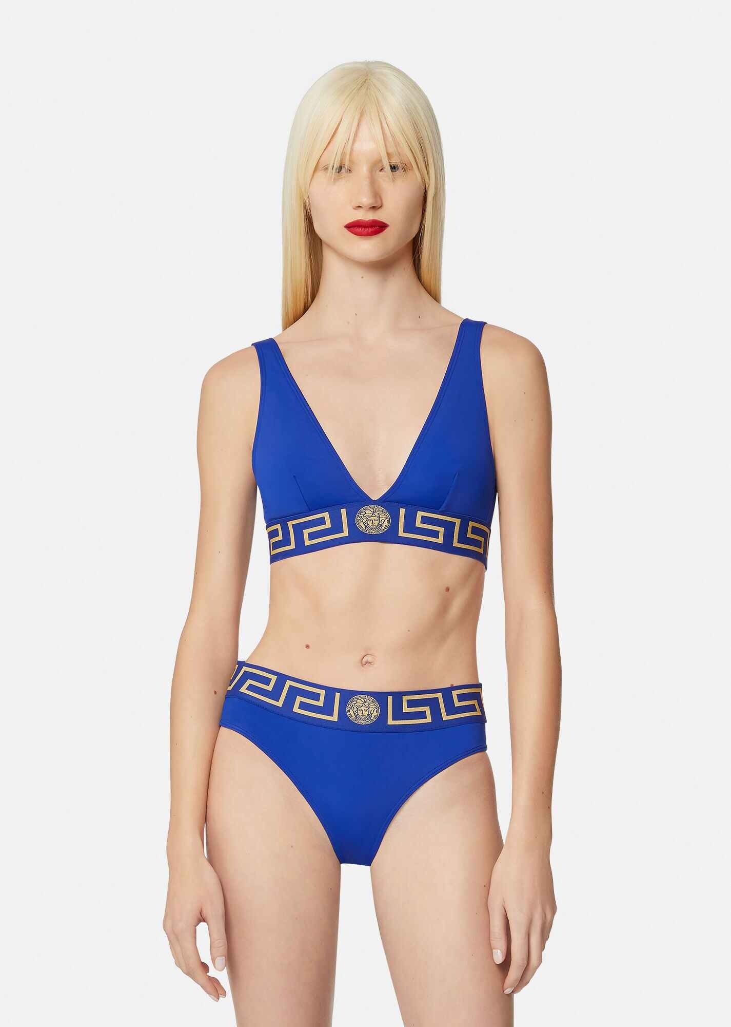 Greca Border Triangle Bikini Top - 2