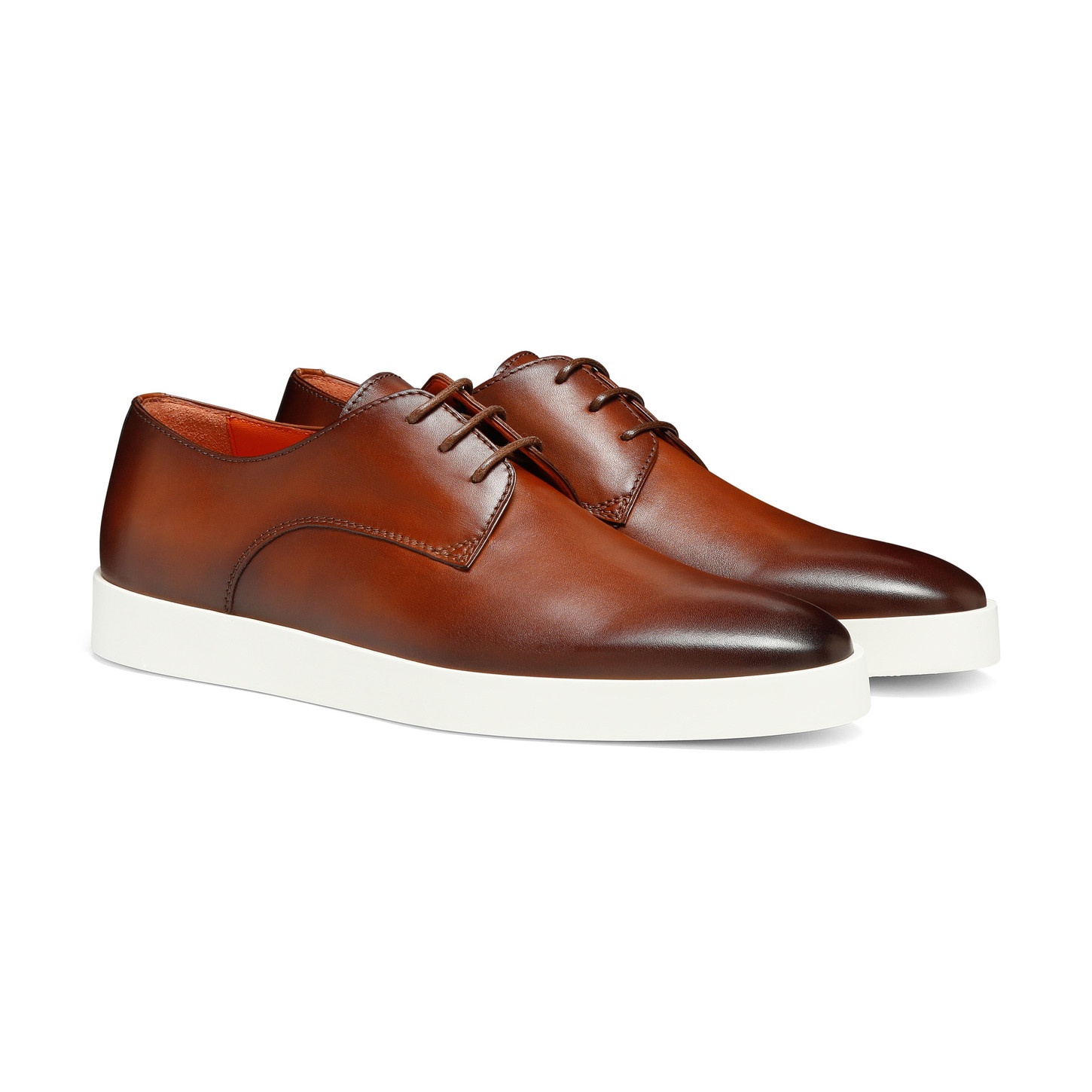 Men's brown leather Derby shoe - 2