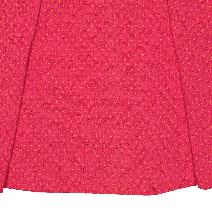 Moschino Fuschia Polka-Dot Tweed Mini Skirt - 7