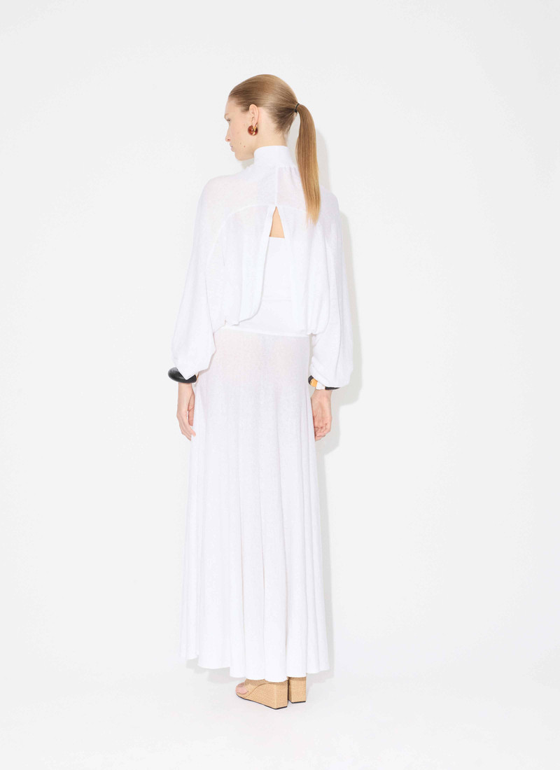 Alaïa COTTON LINEN KNIT BARE BACK JUMPER outlook