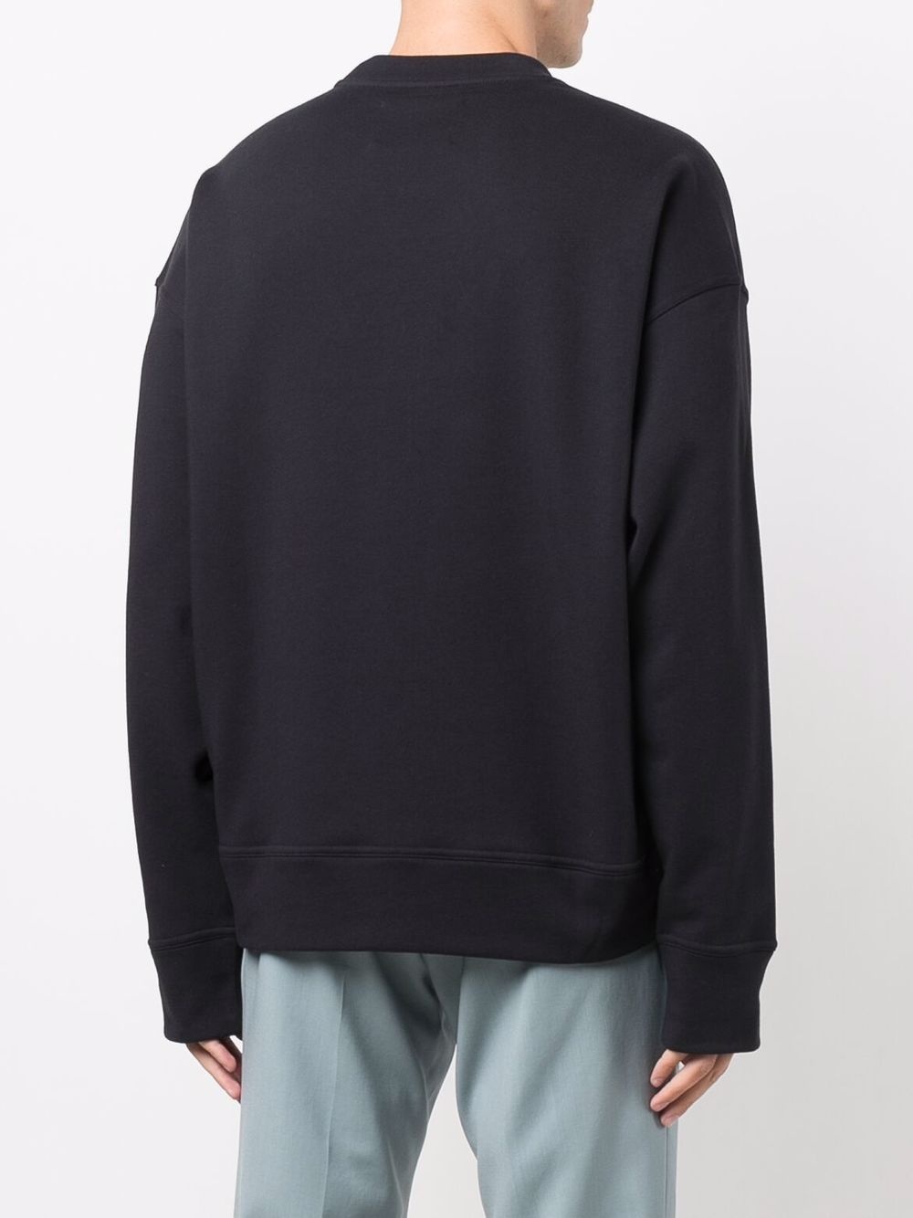 crew neck wool sweatshirt - 4