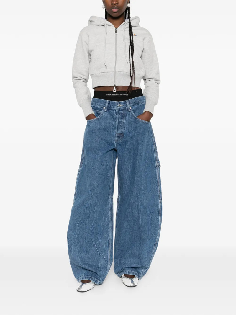 Alexander Wang Prestyled Mid Rise Oversized Jeans outlook