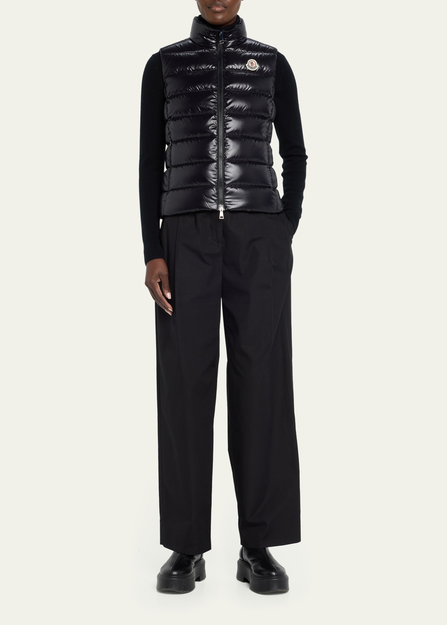 Ghany Shiny Quilted Puffer Vest - 2