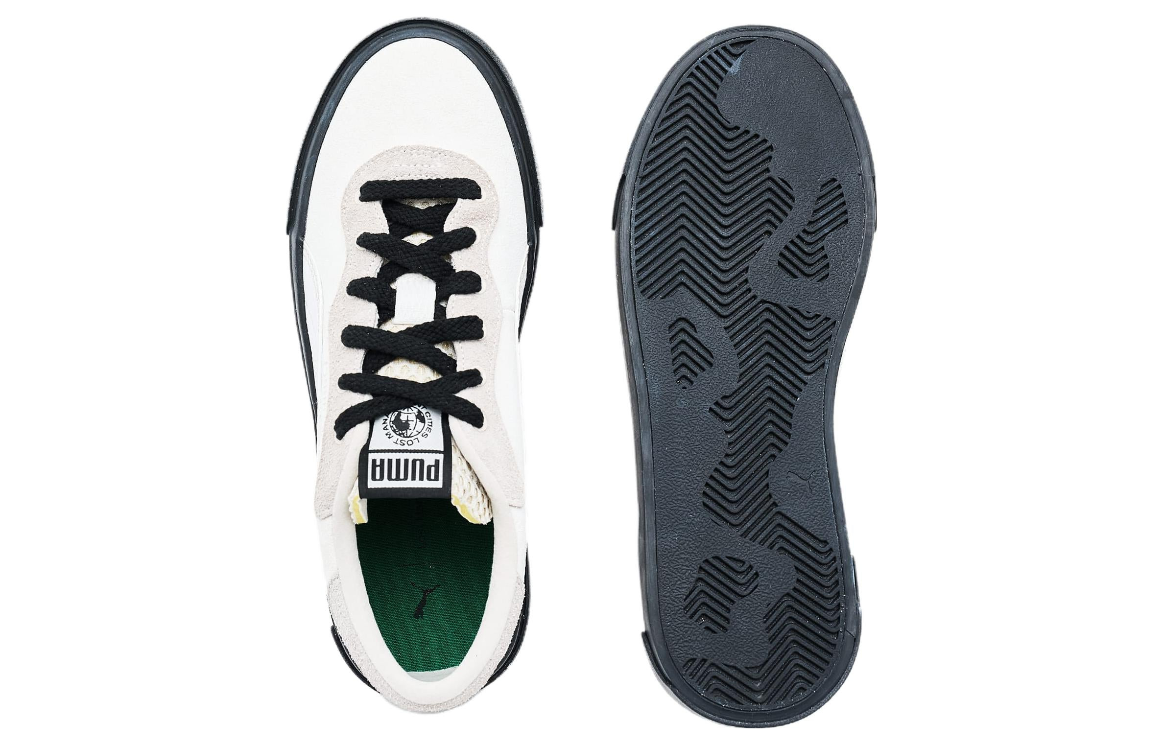 (WMNS) PUMA x LMC Royale Suede Shoes 'White-Sand Dune' 396957-01 - 4