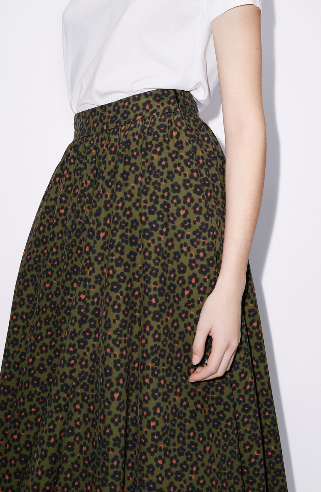 'Hana Leopard' midi skirt - 5