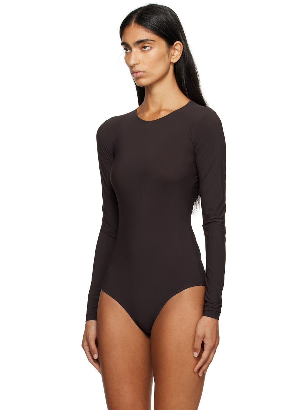 Brown Jersey Bodysuit - 4