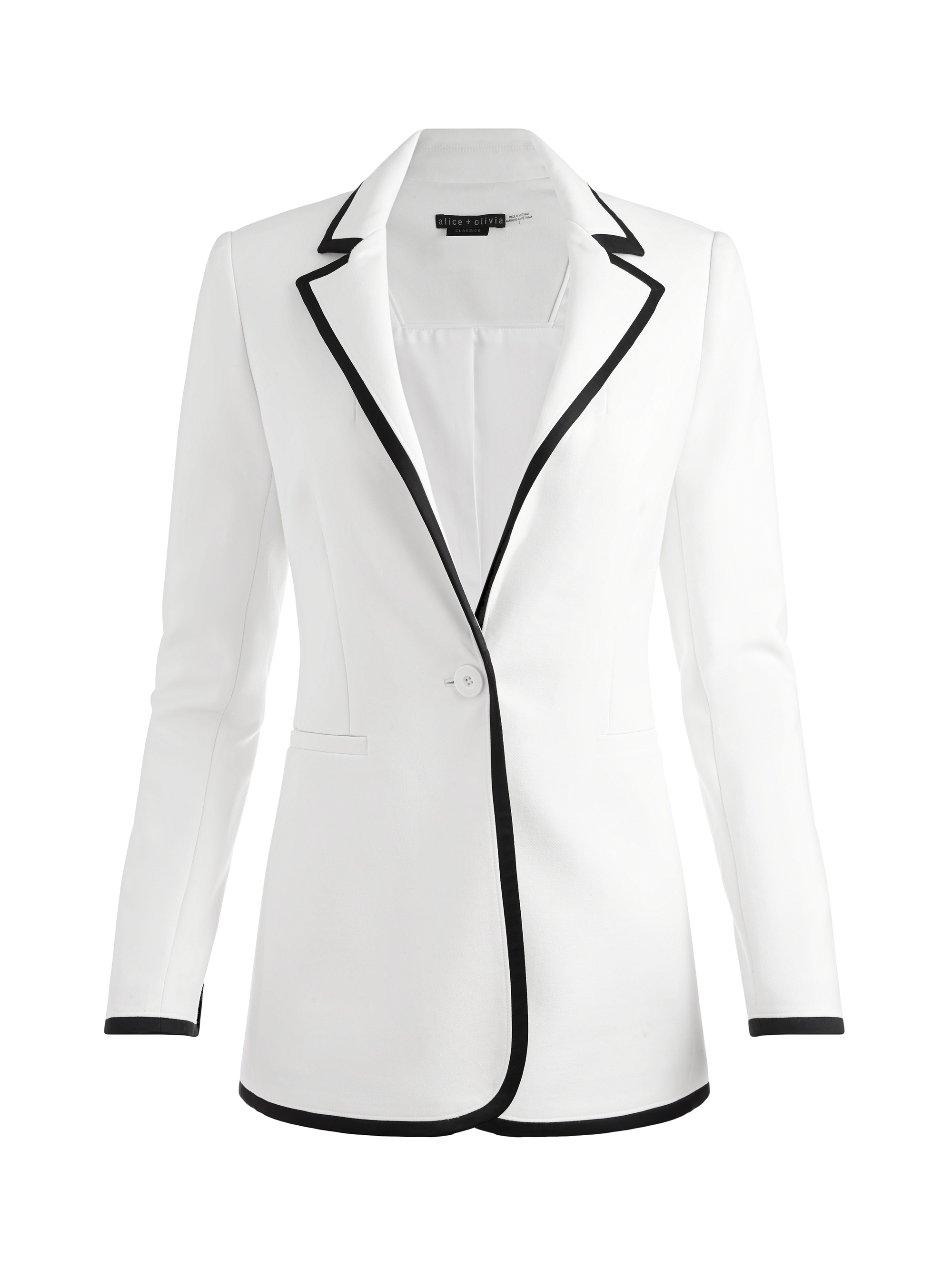 BREANN CONTRAST TRIM BLAZER - 1