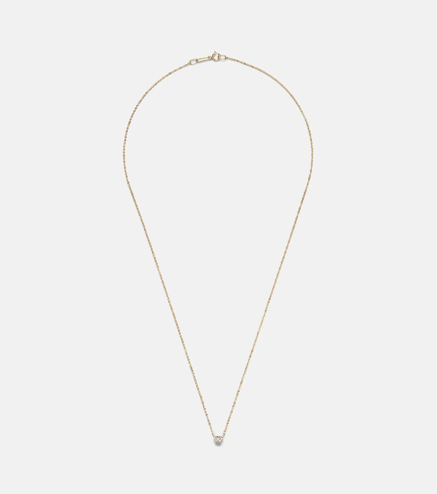 18kt gold necklace with diamonds - 1