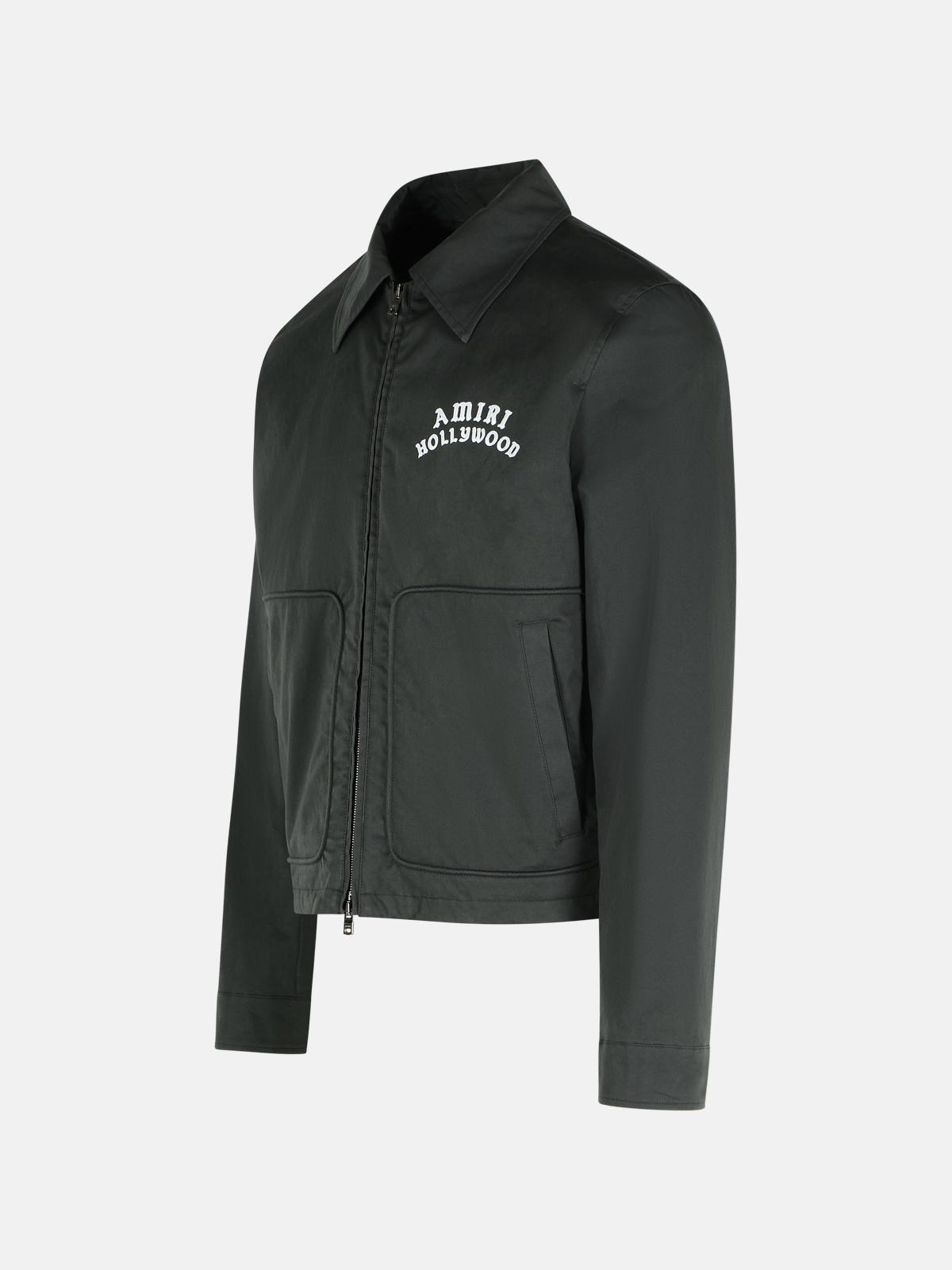 'HOLLYWOOD' BLACK COTTON JACKET - 2