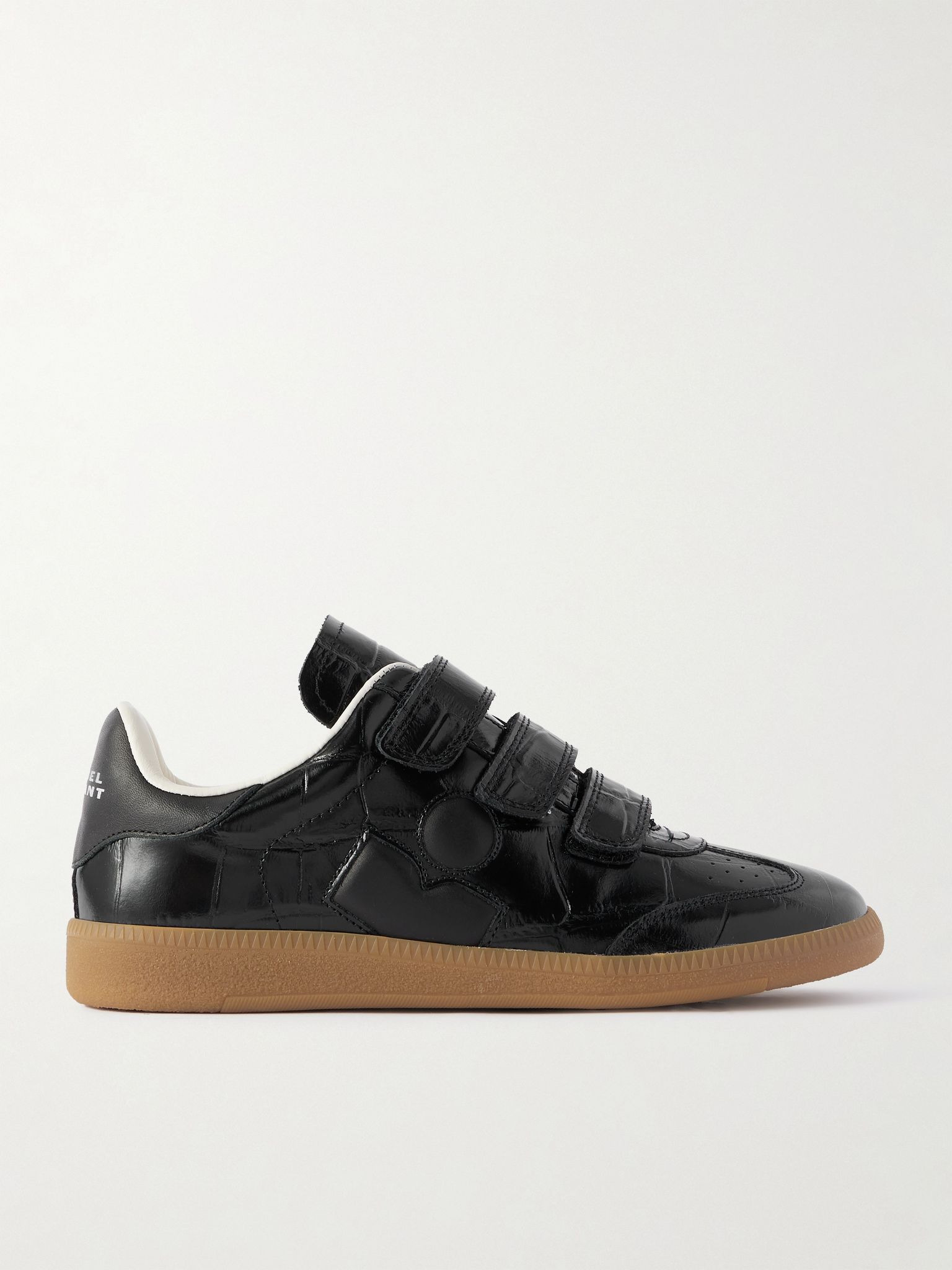 Beth croc-effect leather sneakers Black - 1
